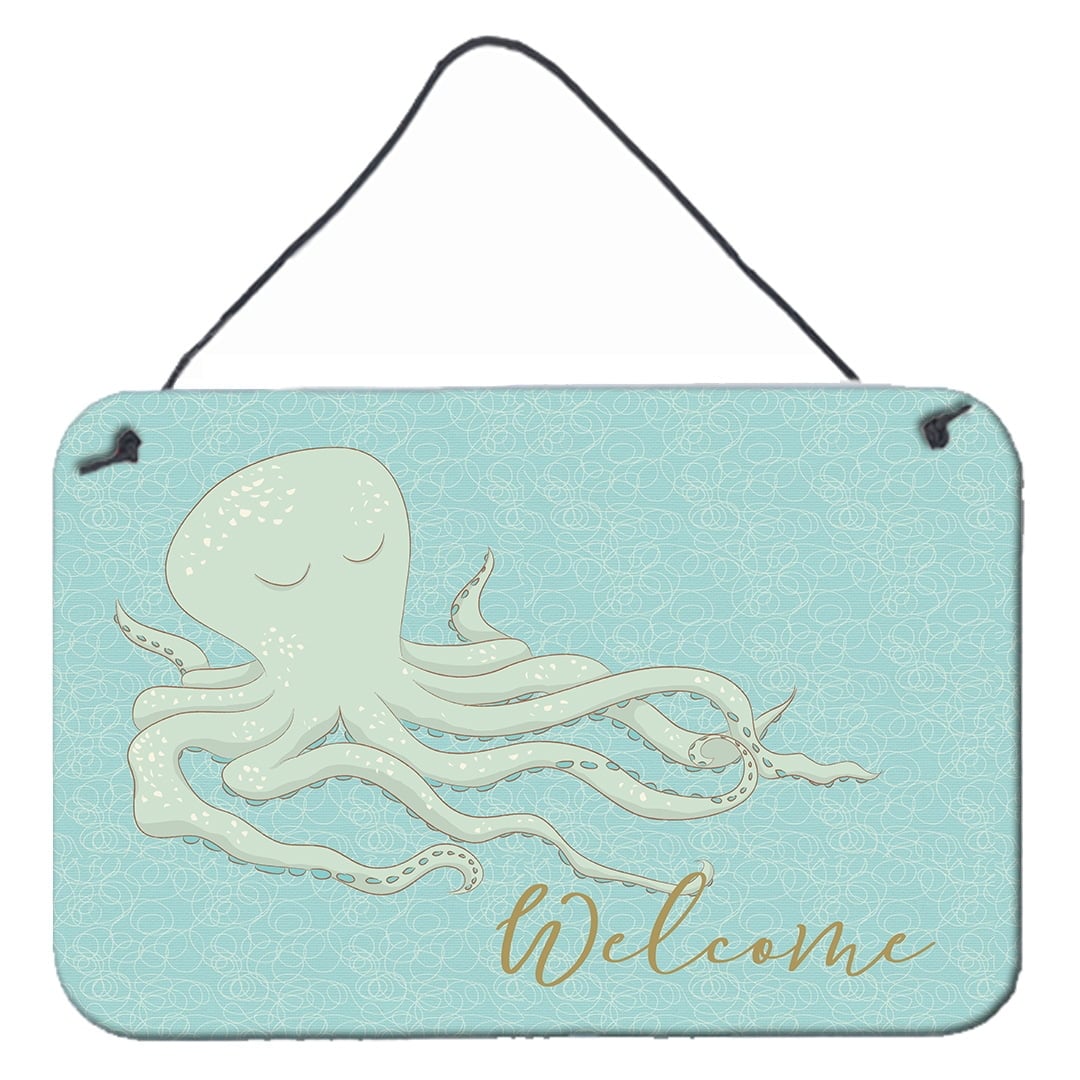 BB8553DS812 Octopus Welcome Wall Or Door Hanging Prints