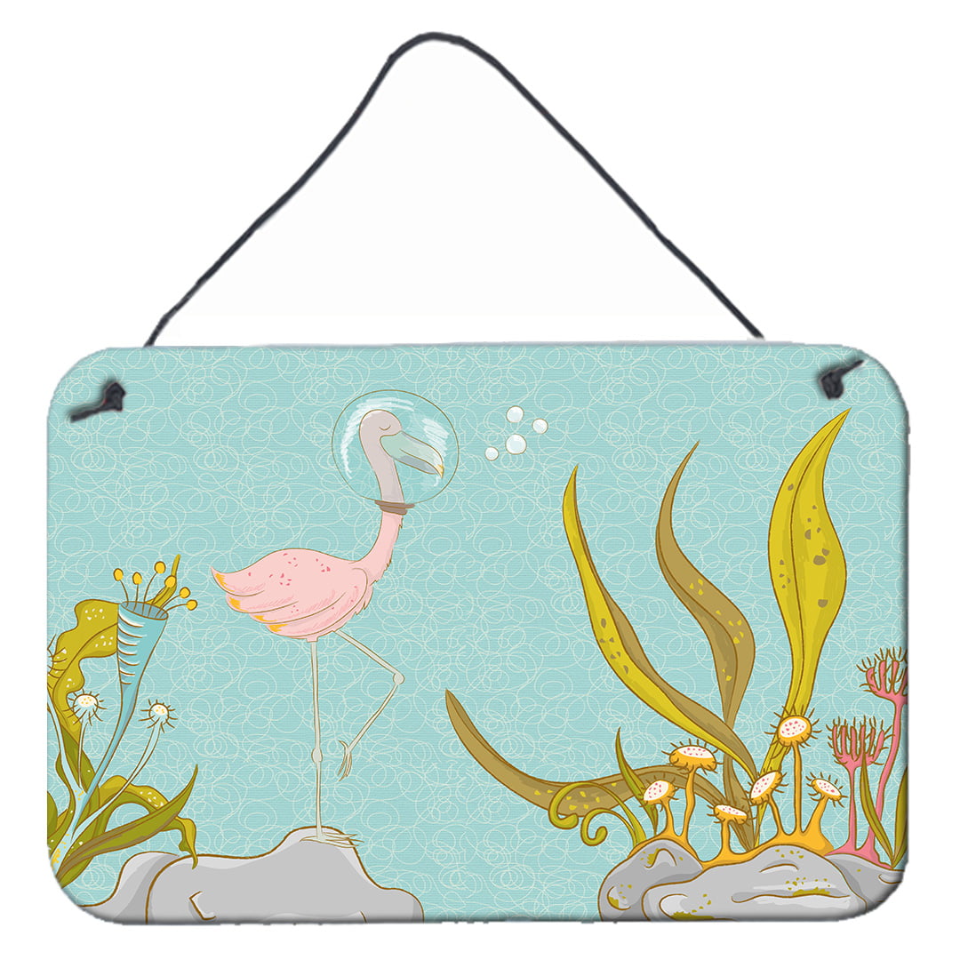 Flamingo Underwater No.2 Wall Or Door Hanging Prints - Multi Colored - 8 x 12 in.