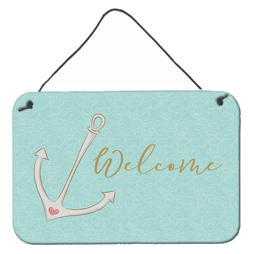 Anchor Welcome Wall Or Door Hanging Prints - Multi Colored - 8 x 12 in.