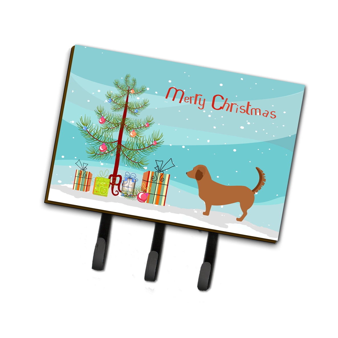 BB8432TH68 Alpine Dachsbrake Christmas Leash Or Key Holder