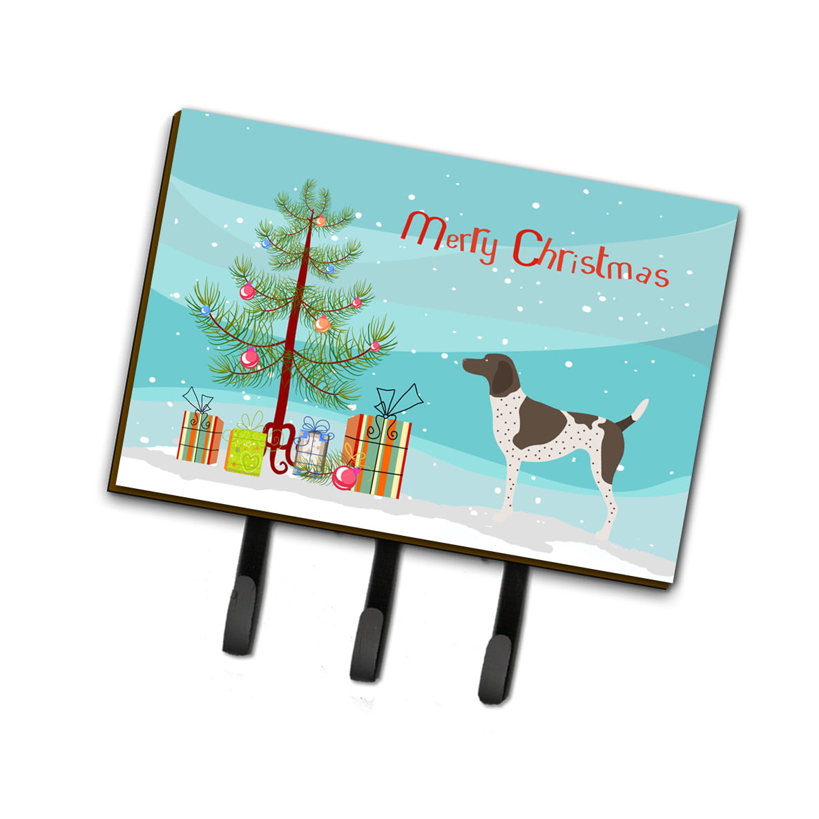 Picture of Carolines Treasures BB8445TH68 German Shorthaired Pointer Christmas Leash Or Key Holder