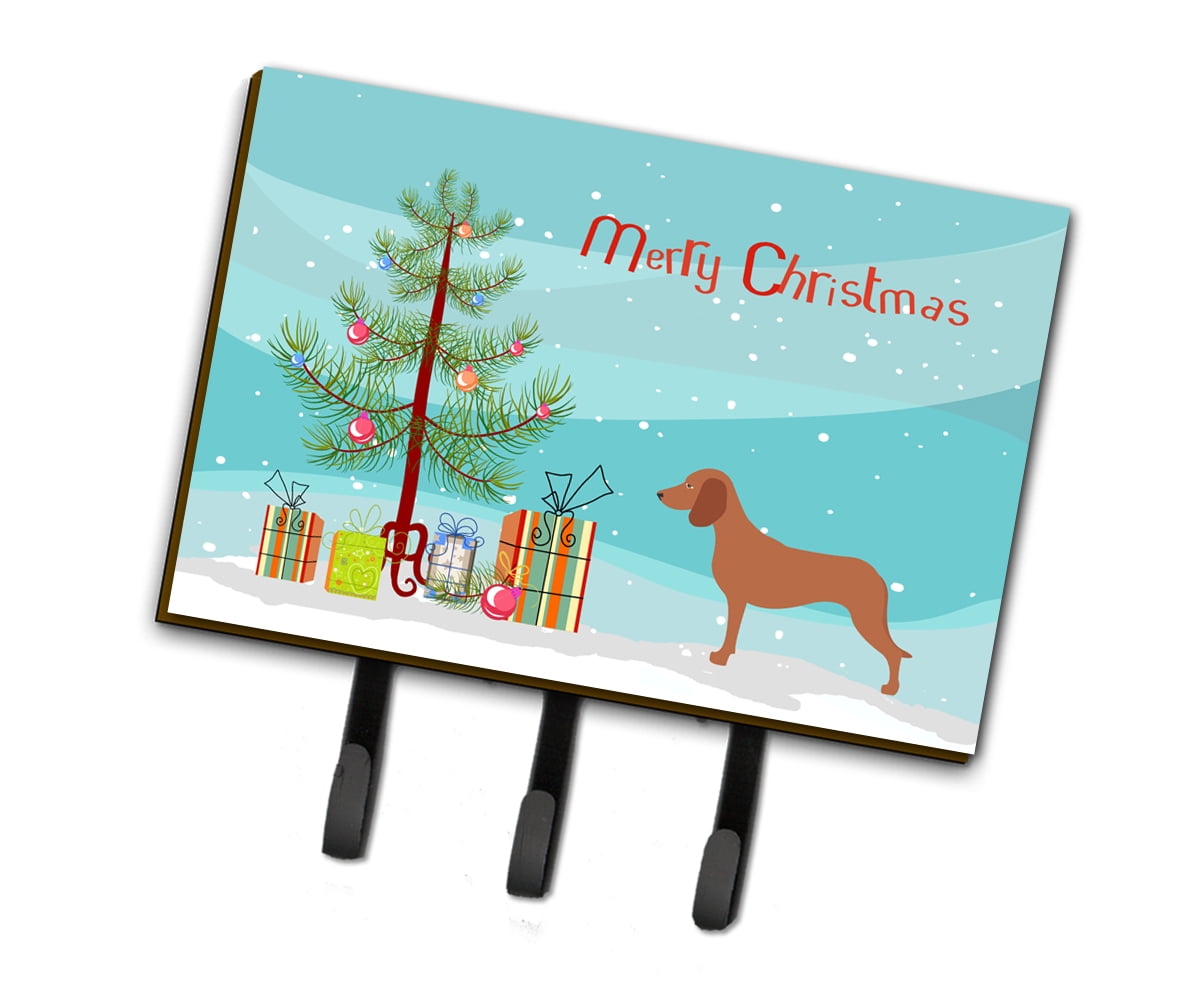 Picture of Carolines Treasures BB8447TH68 Bavarian Mountian Hound Christmas Leash Or Key Holder