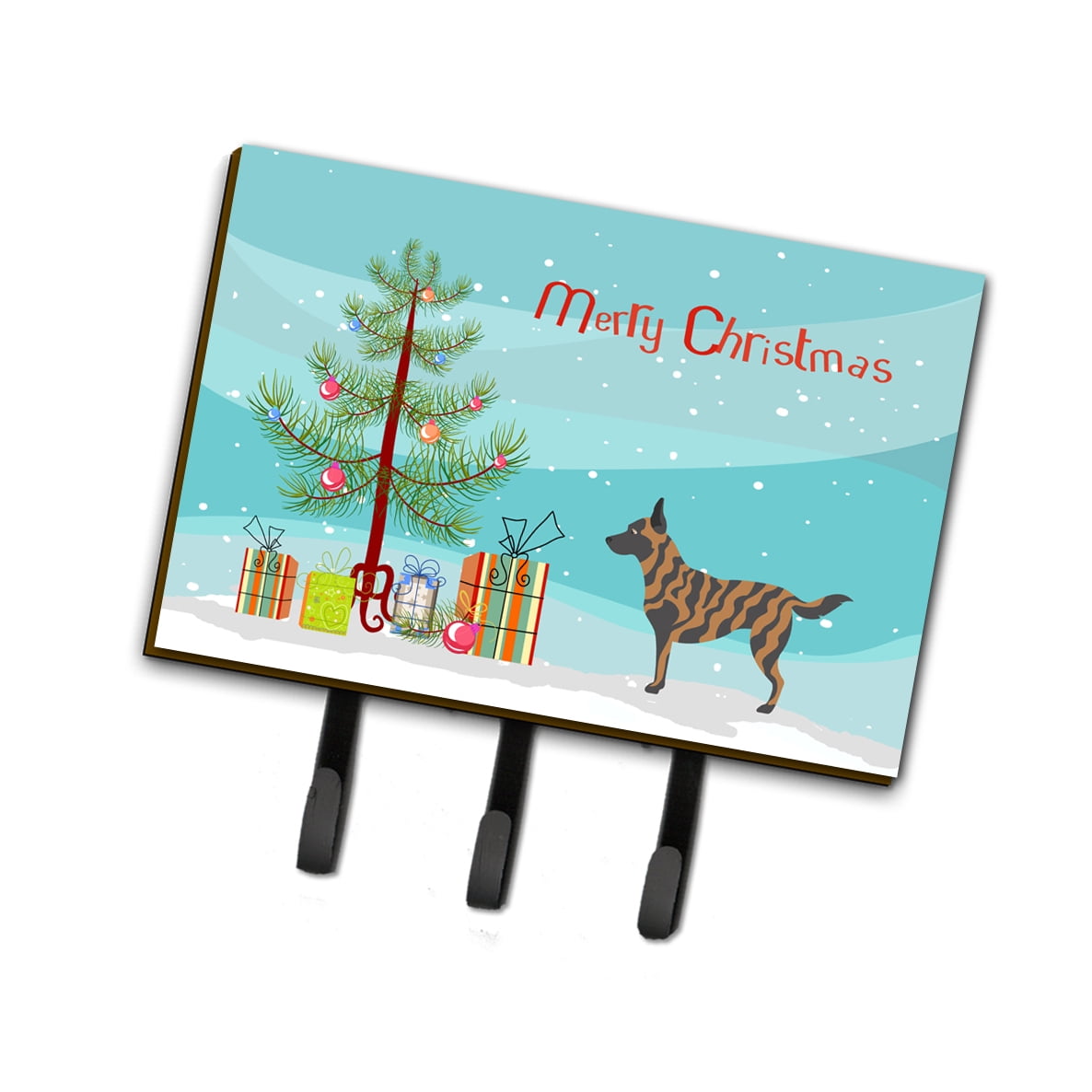 Picture of Carolines Treasures BB8462TH68 Dutch Shepherd Christmas Leash Or Key Holder