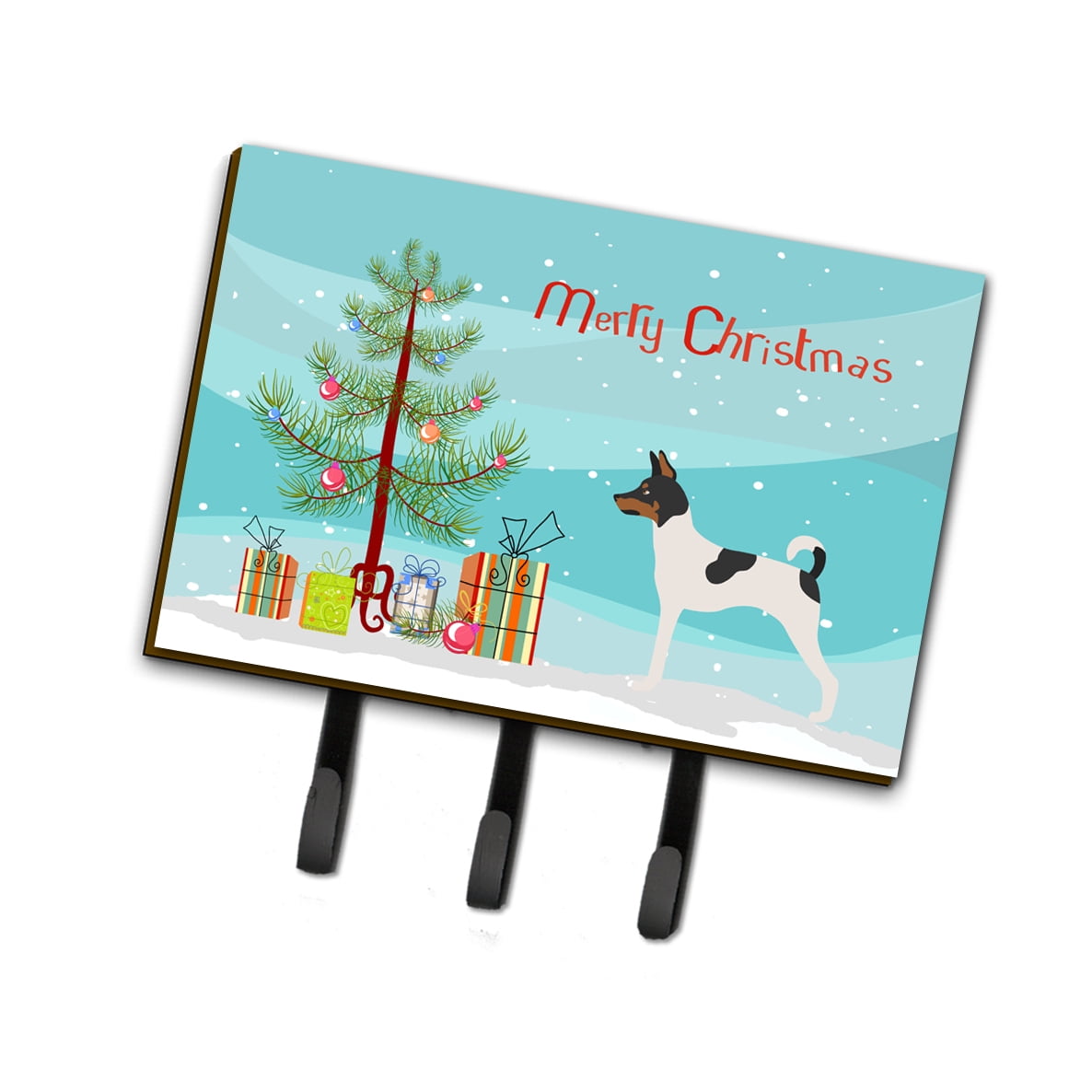 Picture of Carolines Treasures BB8468TH68 American Toy Fox Terrier Christmas Leash Or Key Holder