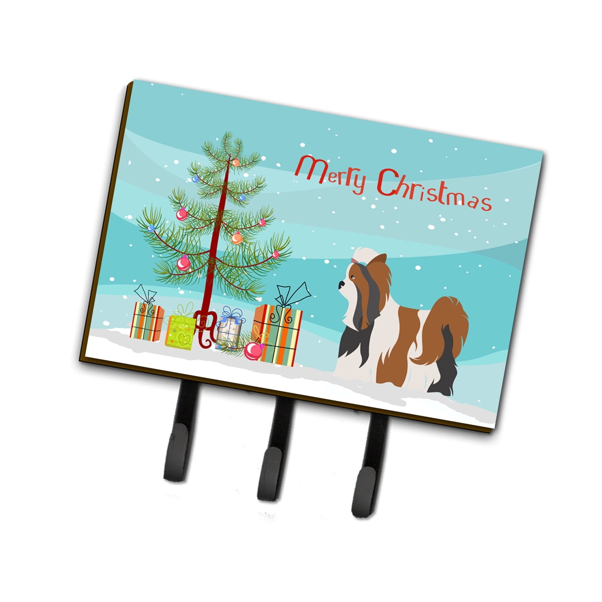 BB8470TH68 Biewer Terrier Christmas Leash Or Key Holder