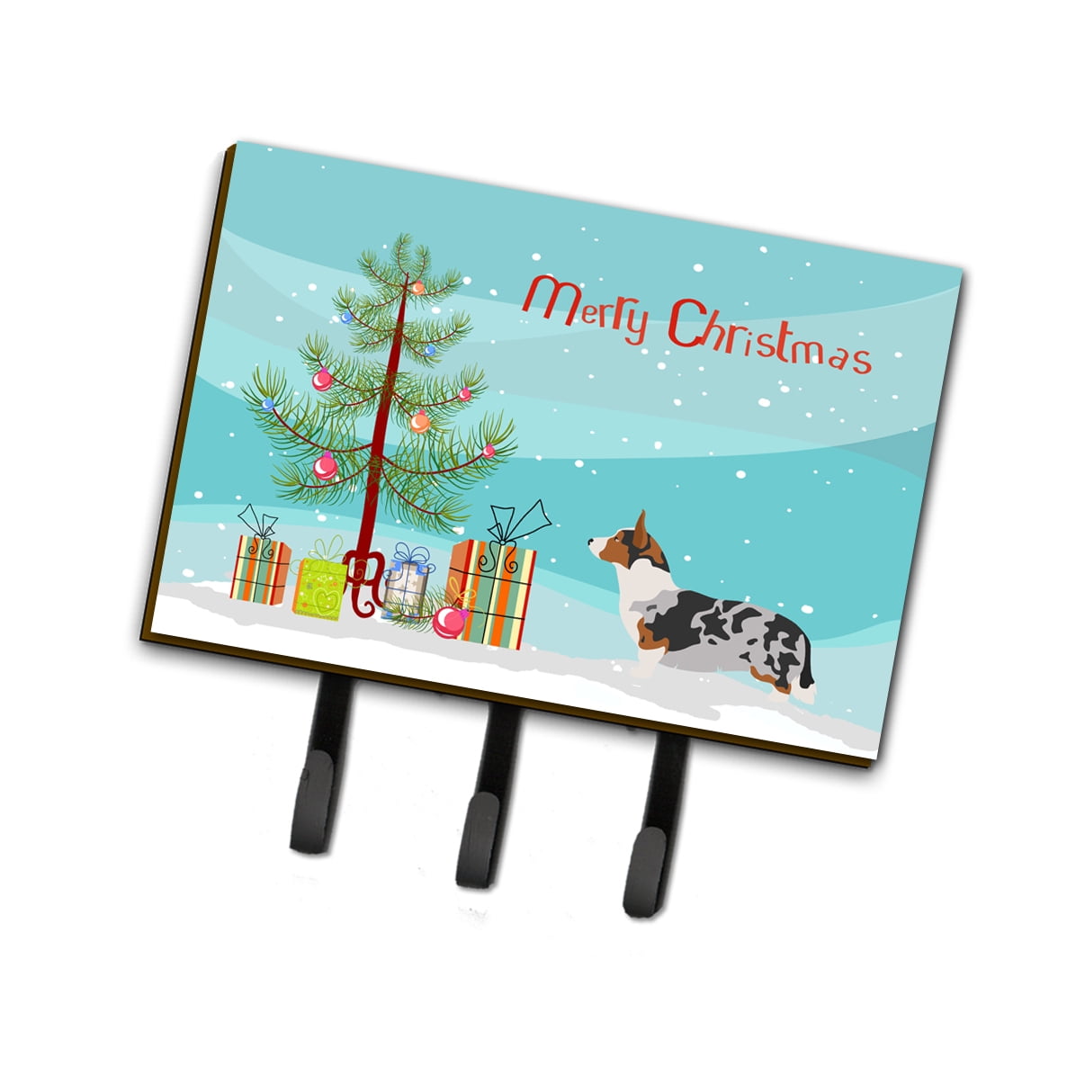Picture of Carolines Treasures BB8475TH68 Welsh Corgi Cardigan Christmas Leash Or Key Holder