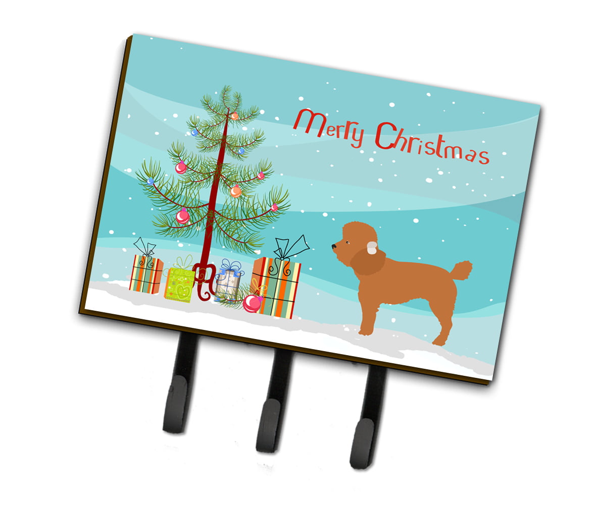 BB8478TH68 Toy Poodle Christmas Leash Or Key Holder