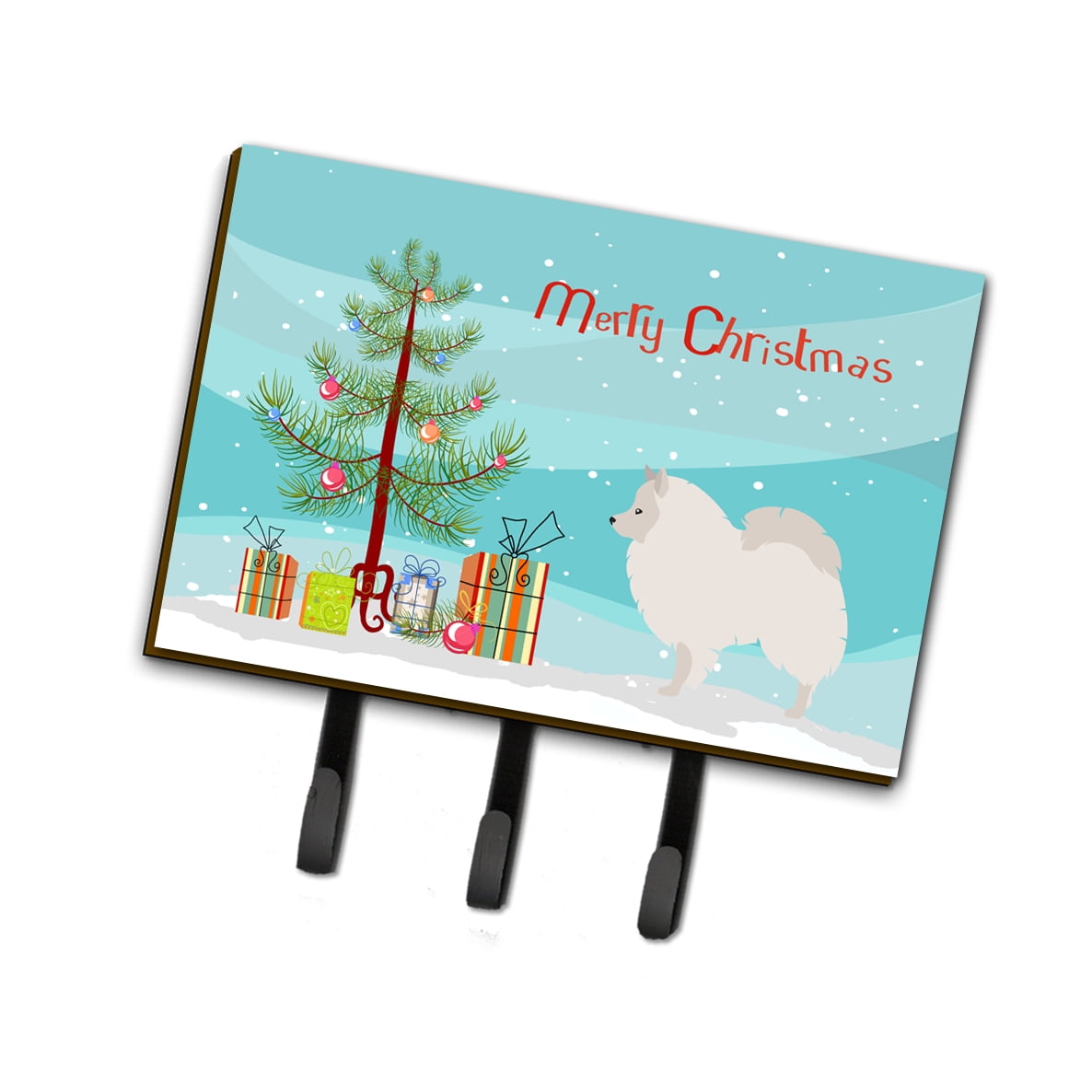Picture of Carolines Treasures BB8479TH68 German Spitz Christmas Leash Or Key Holder