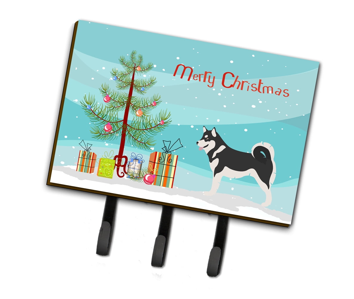 Picture of Carolines Treasures BB8486TH68 Alaskan Malamute Christmas Leash Or Key Holder