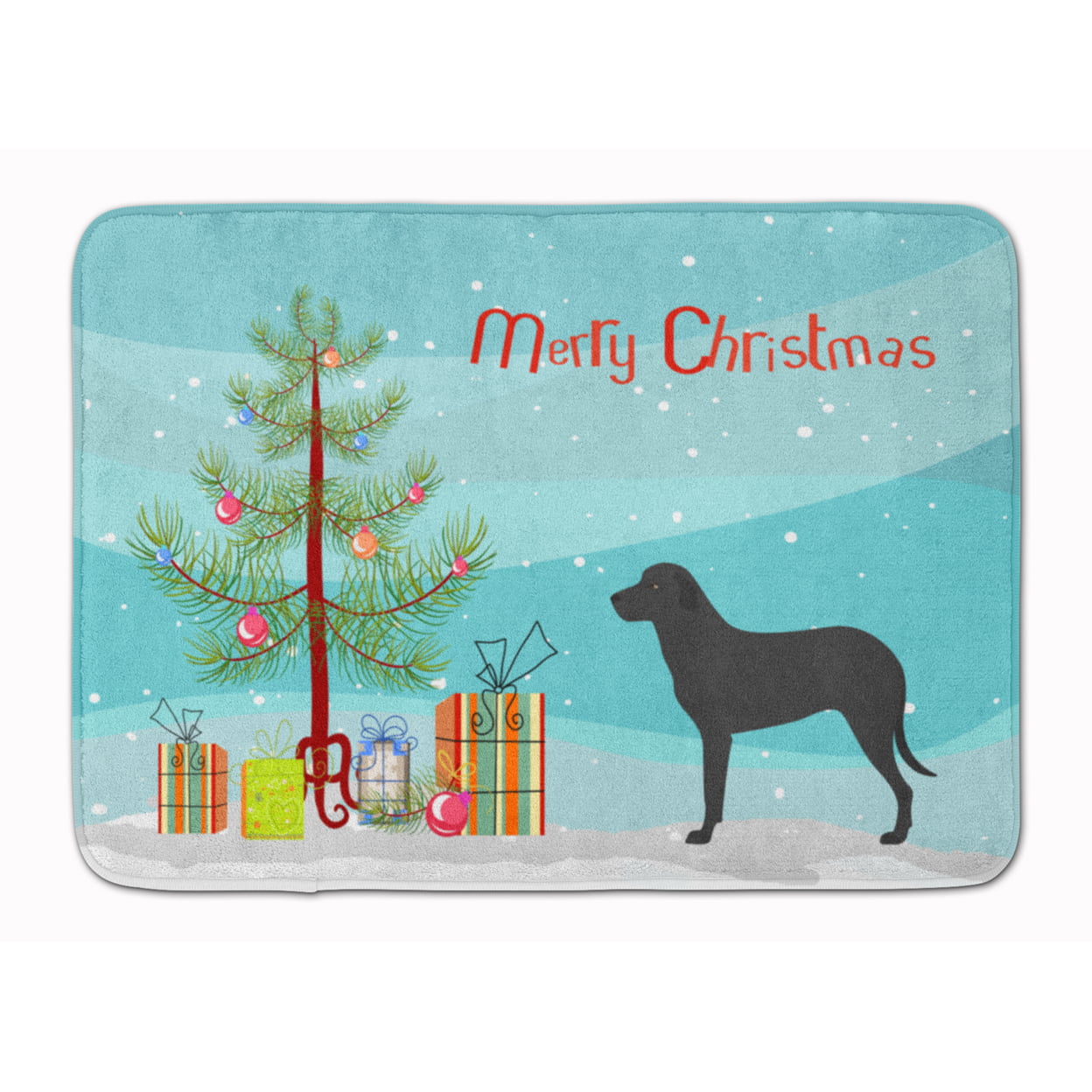 BB8508RUG Majorca Shepherd Dog Christmas Machine Washable Memory Foam Mat