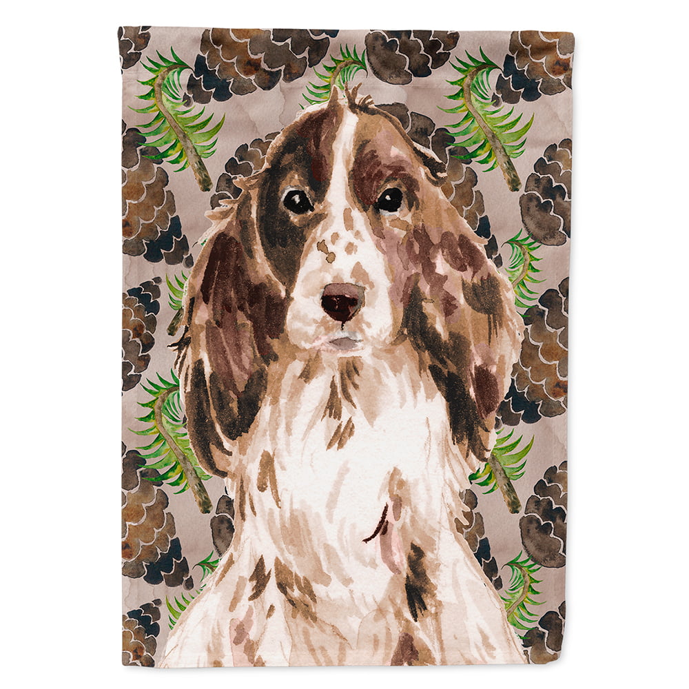Brown Parti Pine Cones Flag Canvas - House Size