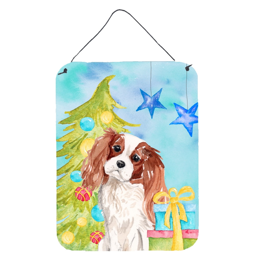 Picture of Carolines Treasures BB9393DS1216 Blenheim Cavalier Spaniel Christmas Wall or Door Hanging Prints