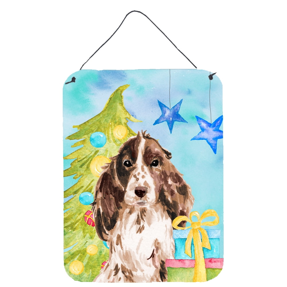 Picture of Carolines Treasures BB9412DS1216 Brown Parti Christmas Wall or Door Hanging Prints