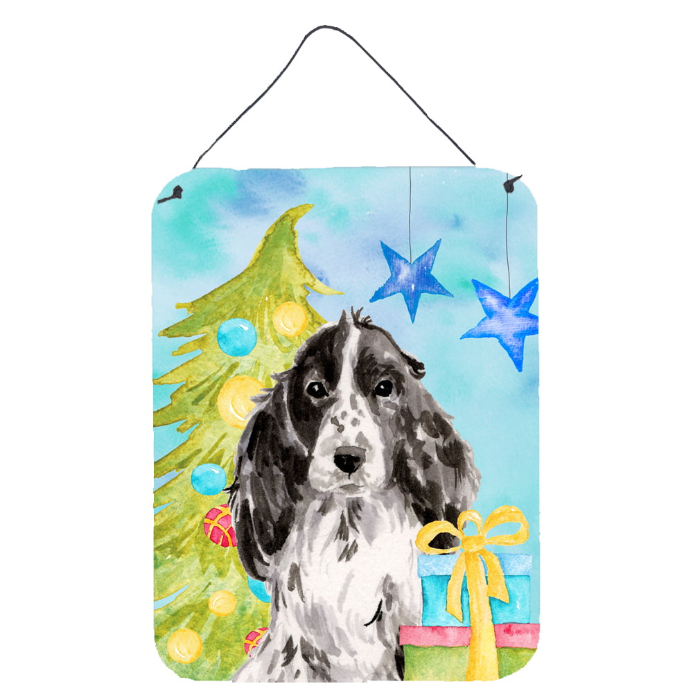Picture of Carolines Treasures BB9413DS1216 Black Parti Christmas Wall or Door Hanging Prints