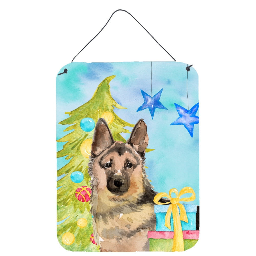 German Shepherd Christmas Wall or Door Hanging Prints