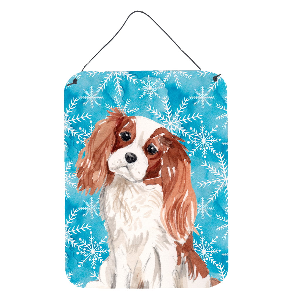 Blenheim Cavalier Spaniel Winter Wall or Door Hanging Prints