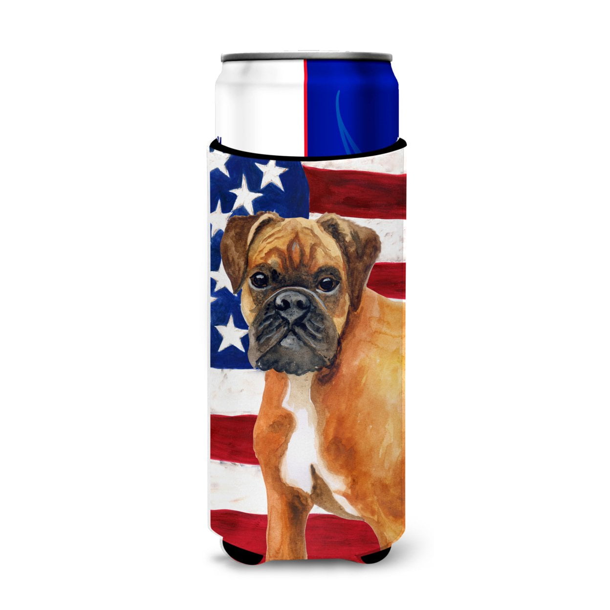 German Boxer Patriotic Michelob Ultra Hugger for Slim Cans