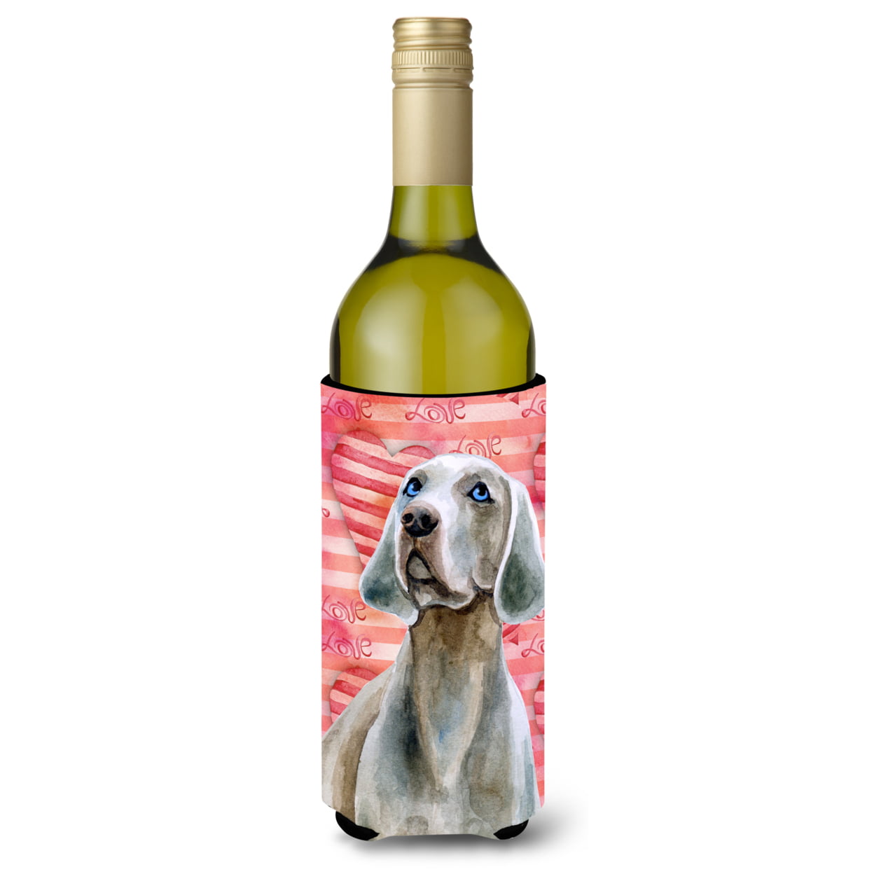 Weimaraner Love Wine Bottle Beverge Insulator Hugger