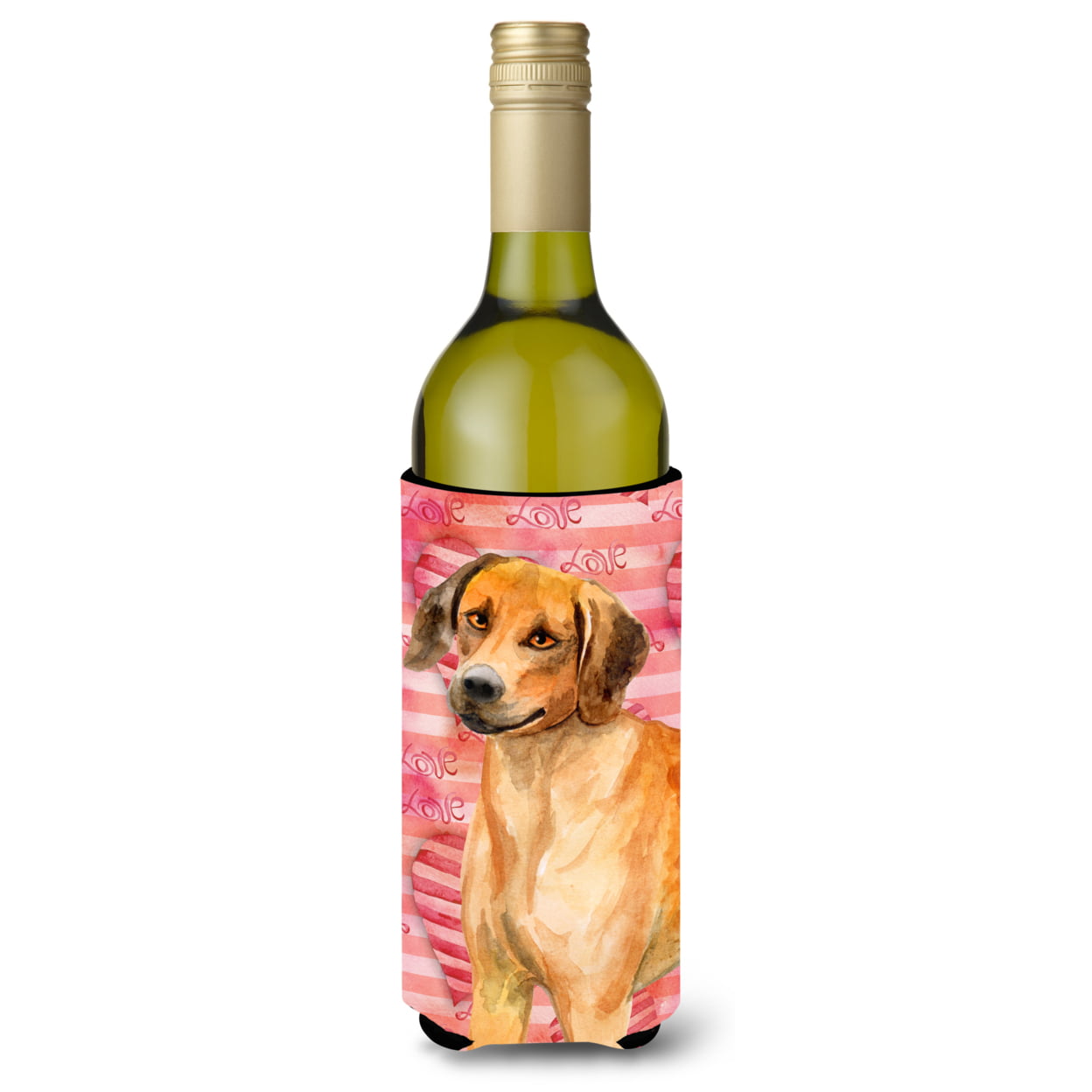 Rhodesian Ridgeback Love Wine Bottle Beverge Insulator Hugger