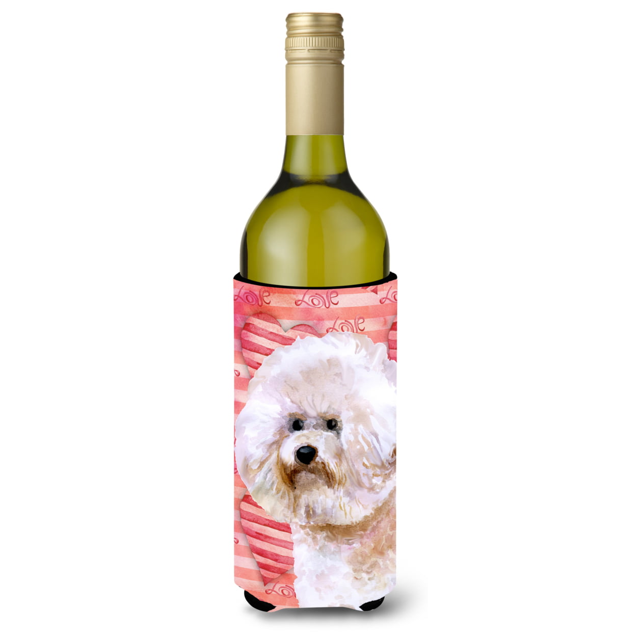 Bichon Frise No 2 Love Wine Bottle Beverge Insulator Hugger