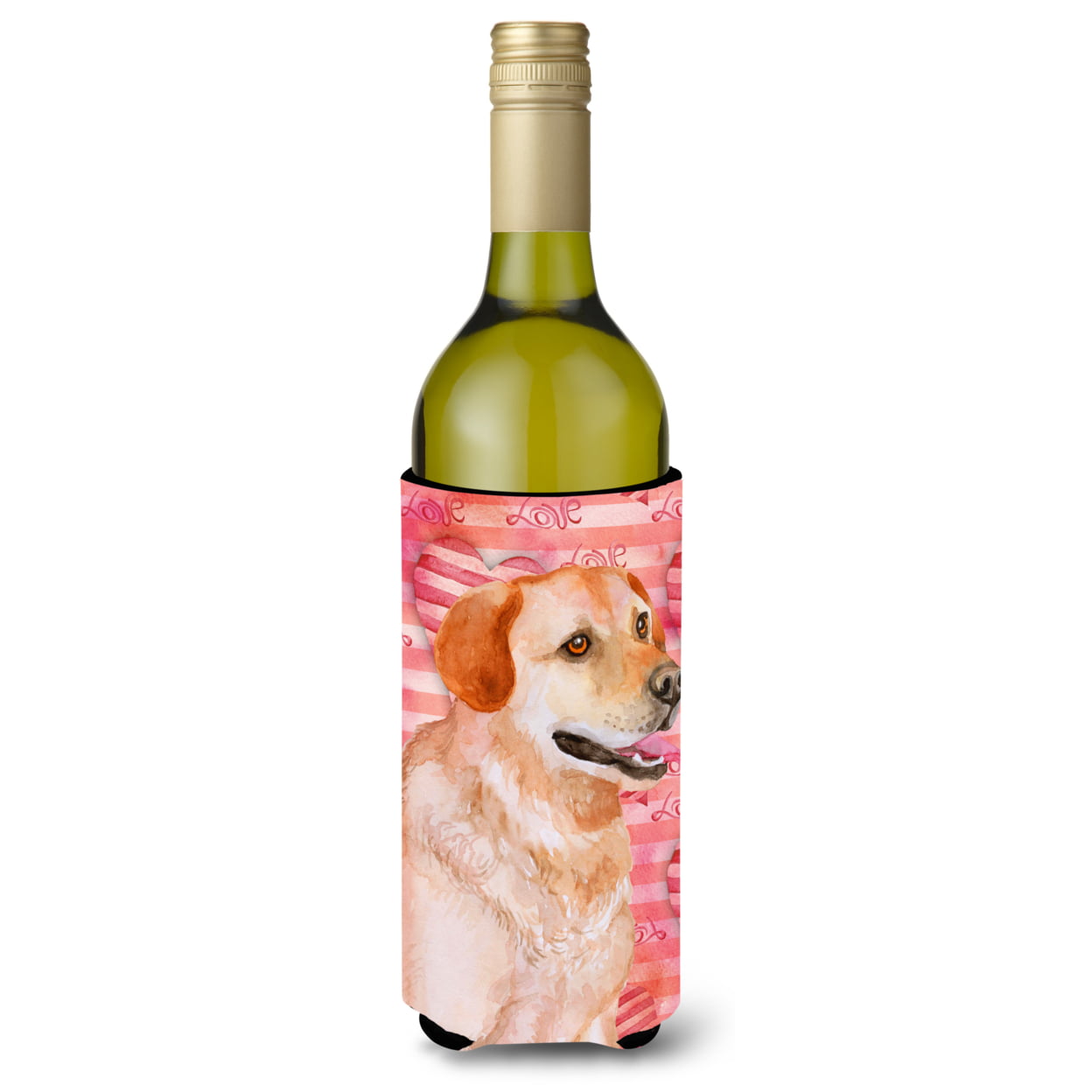 Labrador Retriever Love Wine Bottle Beverge Insulator Hugger