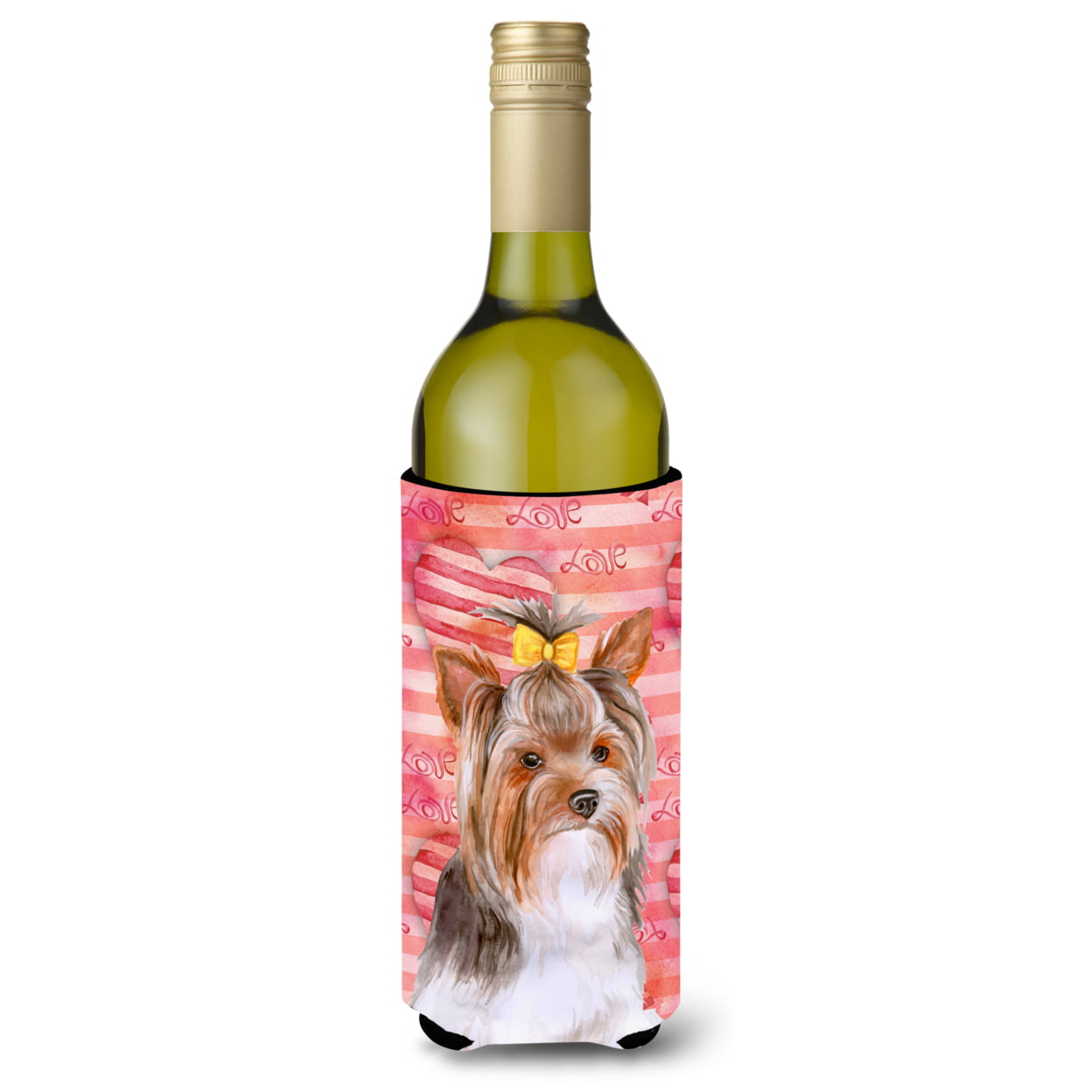 Yorkshire Terrier No 2 Love Wine Bottle Beverge Insulator Hugger