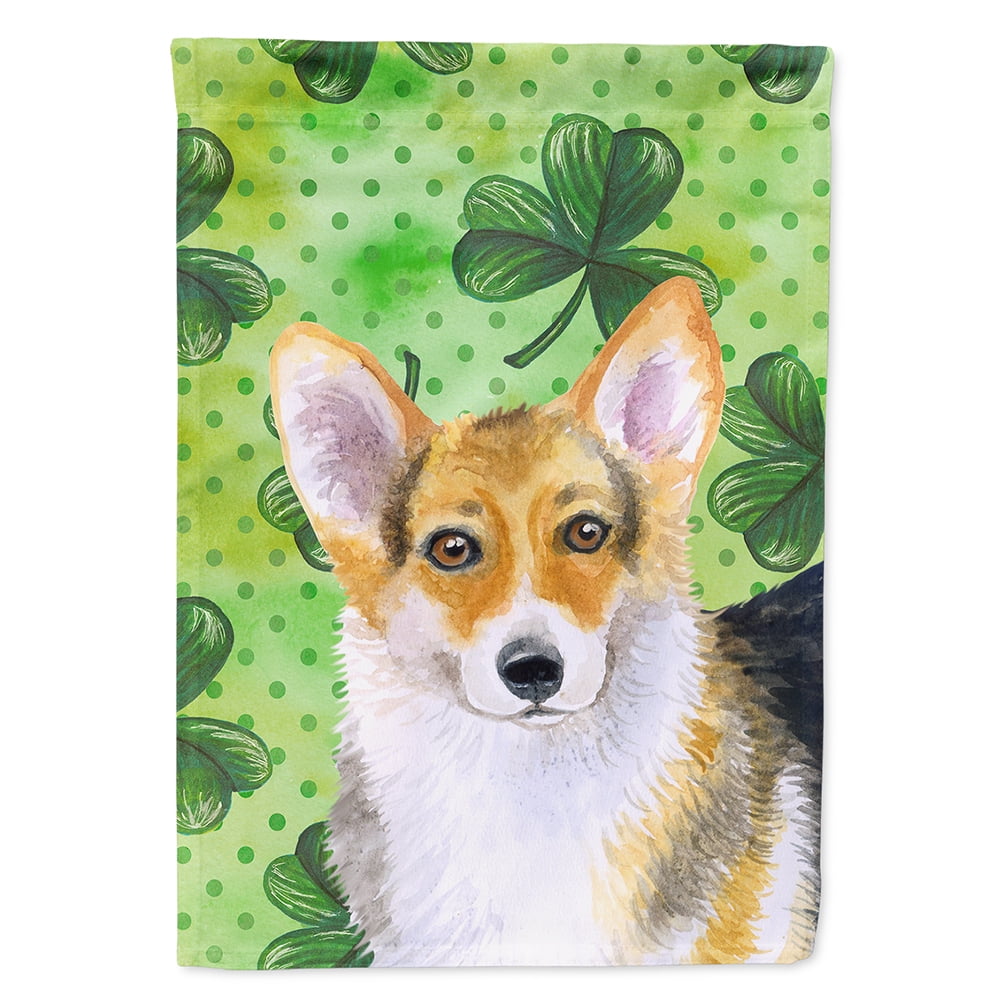 Pembroke Corgi Saint Patricks Flag Canvas - House Size