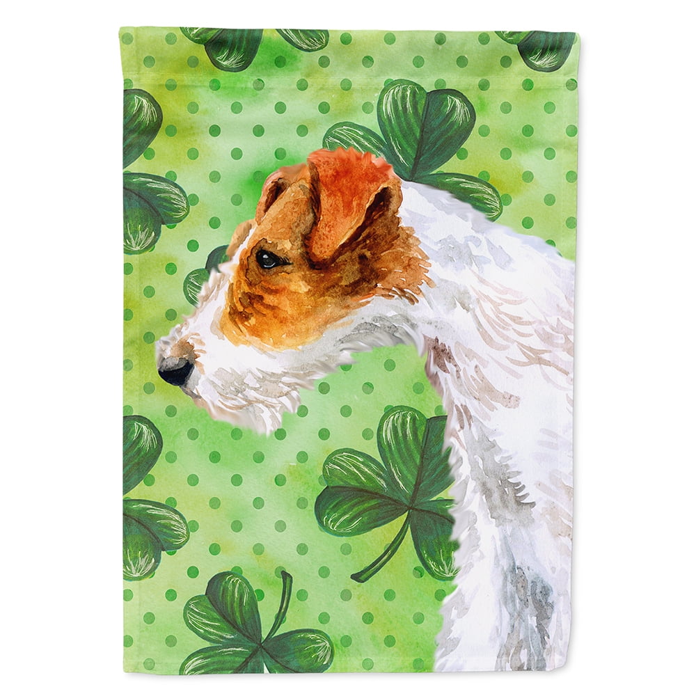 BB9824CHF Fox Terrier Saint Patricks Flag Canvas - House Size