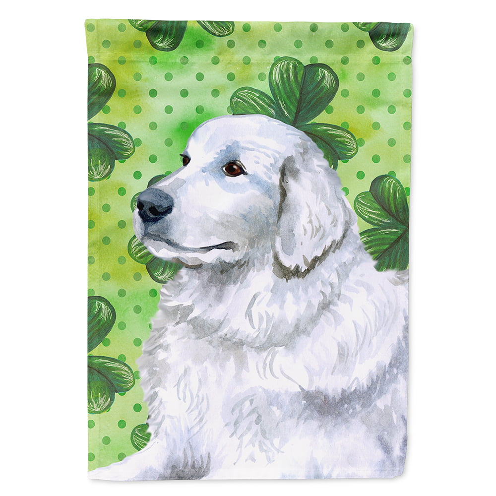 Maremma Sheepdog Saint Patricks Flag Canvas - House Size