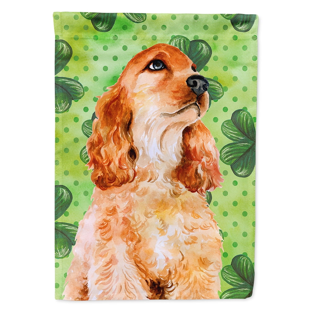 BB9880CHF Cocker Spaniel Saint Patricks Flag Canvas - House Size