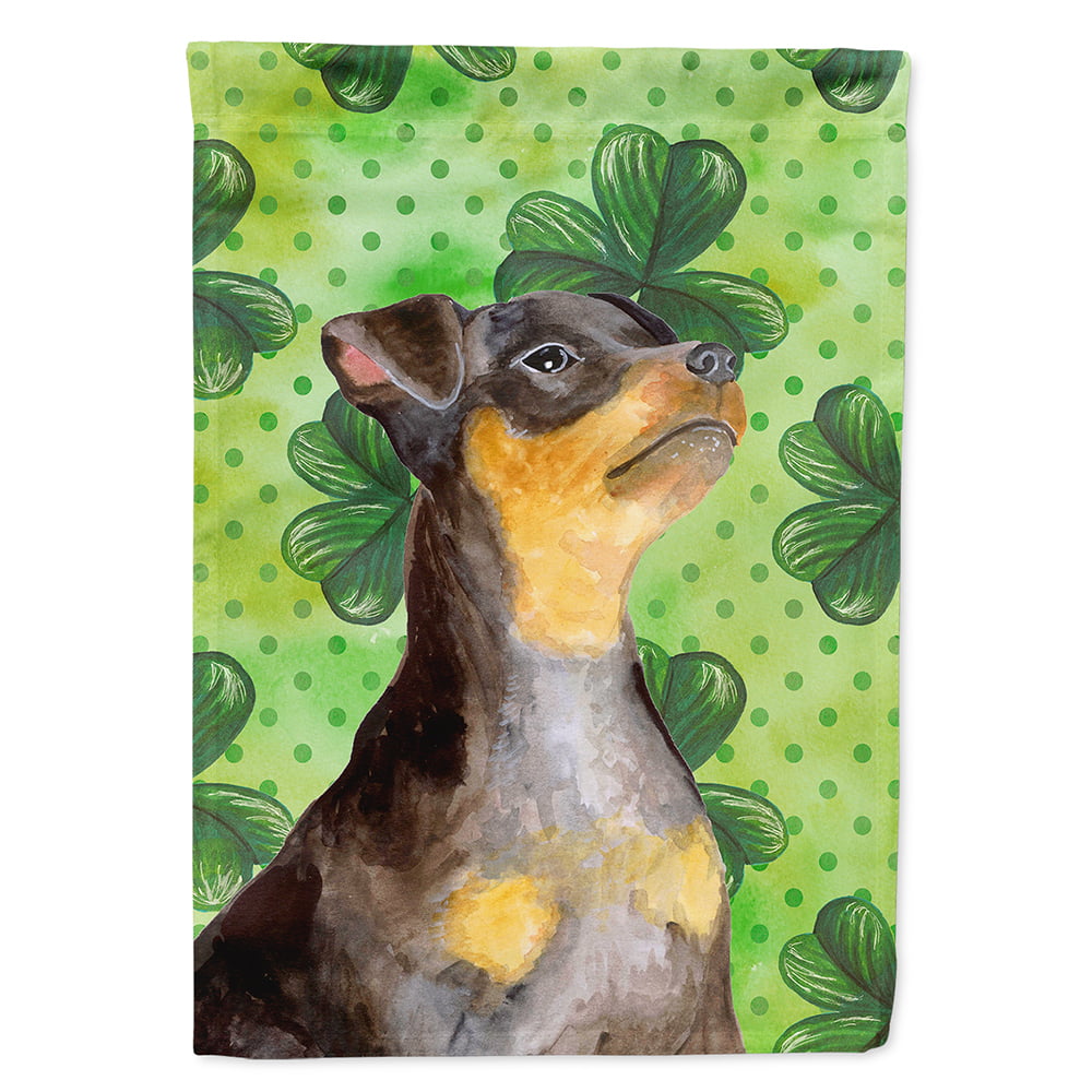 Miniature Pinscher No 2 Saint Patricks Flag Canvas - House Size