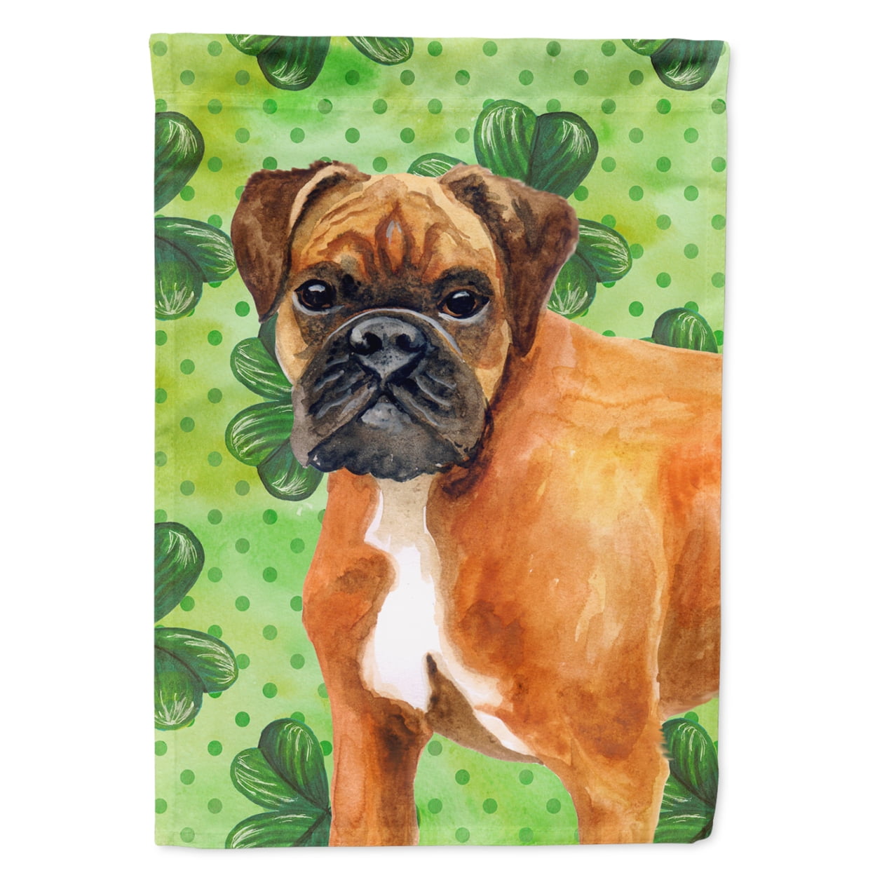 German Boxer Saint Patricks Flag - Garden Size