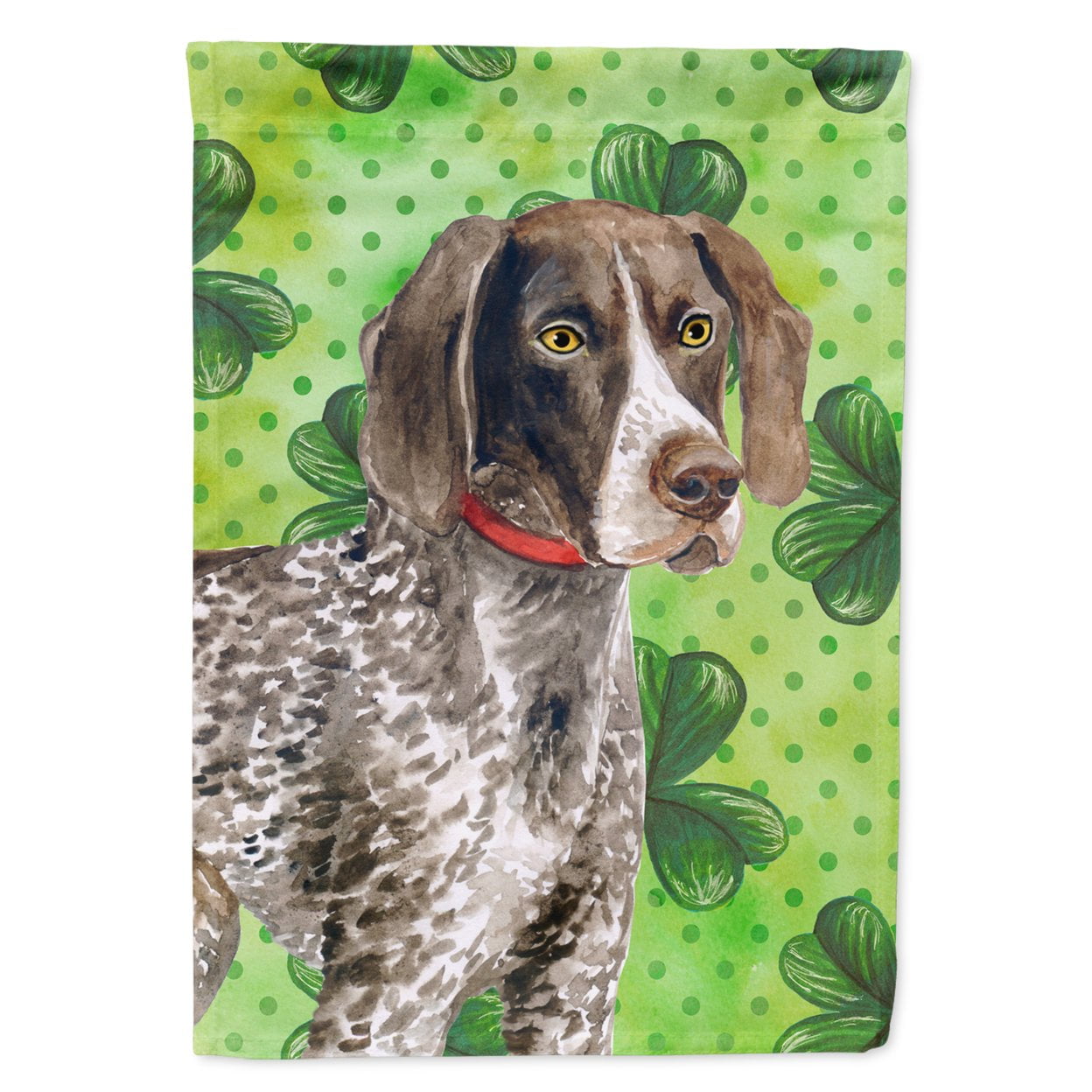 BB9815GF German Shorthaired Pointer Saint Patricks Flag - Garden Size