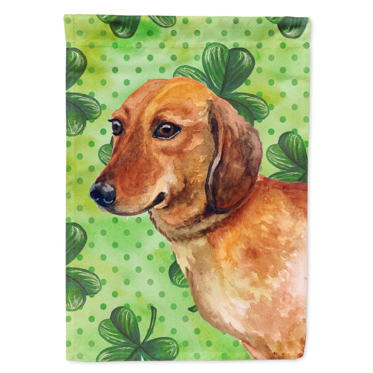 Dachshund Saint Patricks Flag - Garden Size