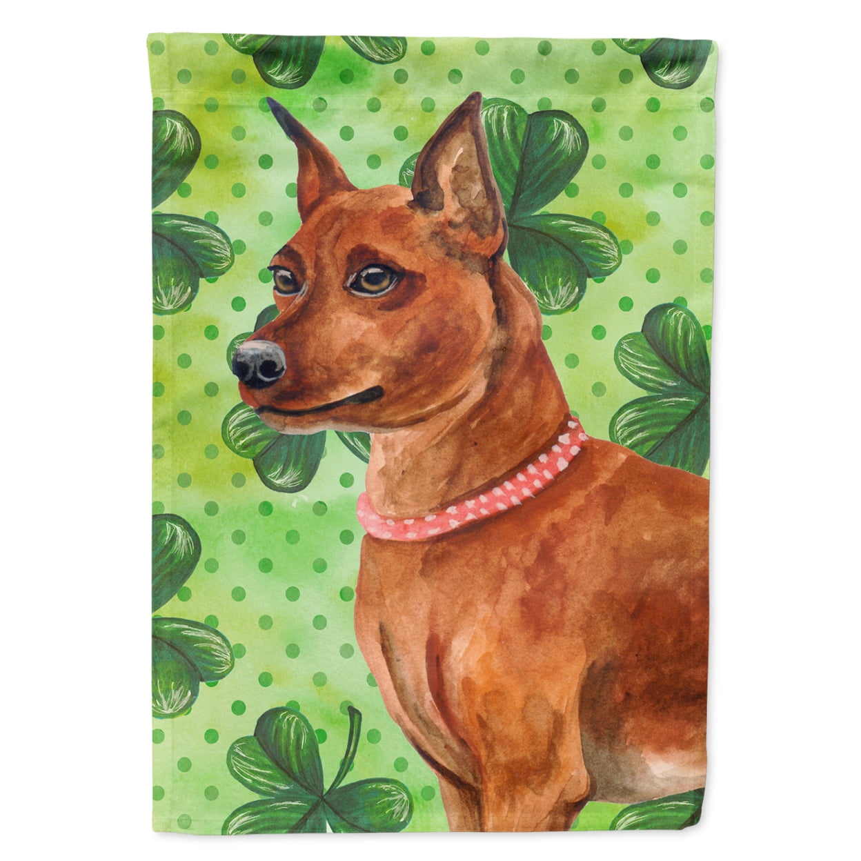 Miniature Pinscher Saint Patricks Flag - Garden Size