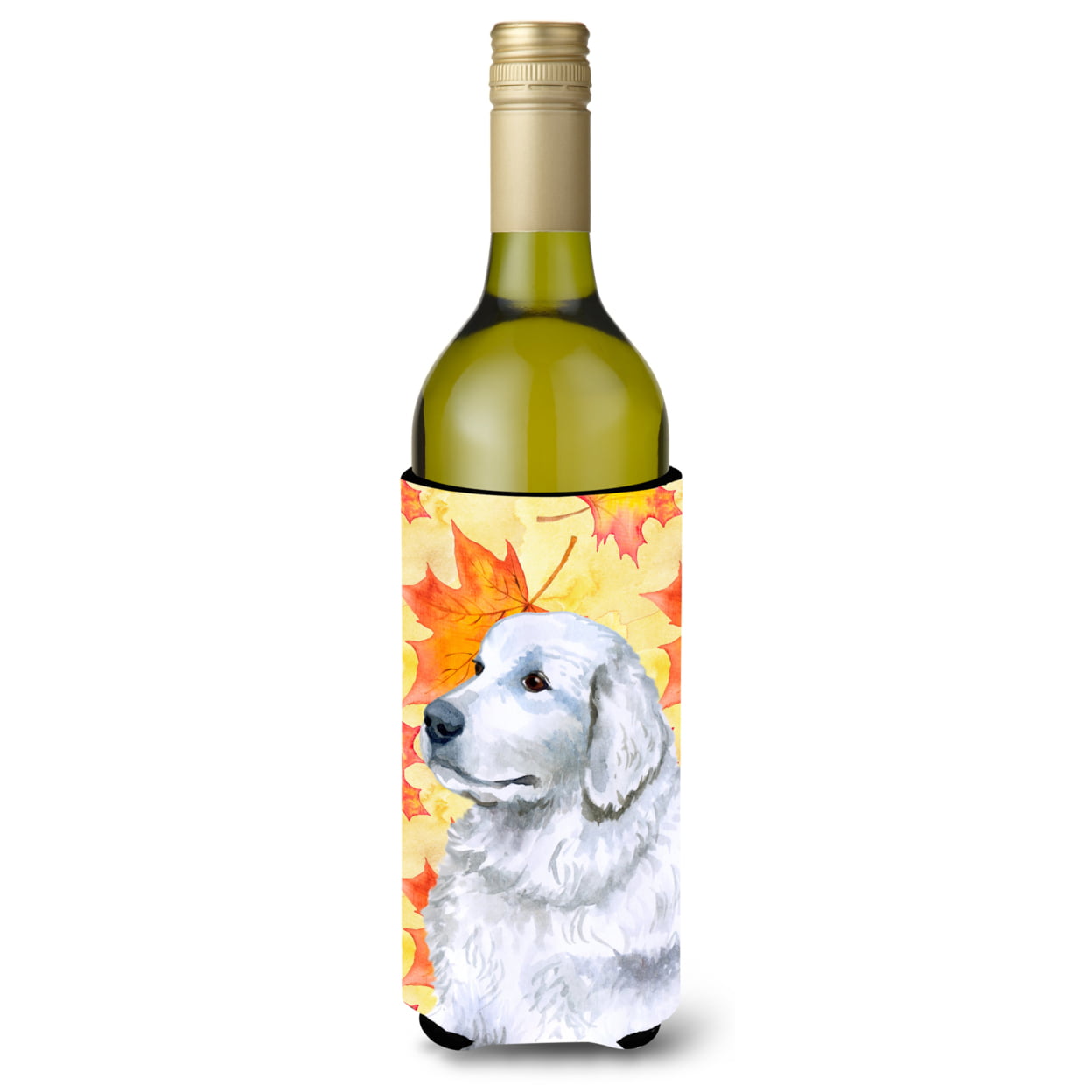 Maremma Sheepdog Fall Wine Bottle Beverge Insulator Hugger