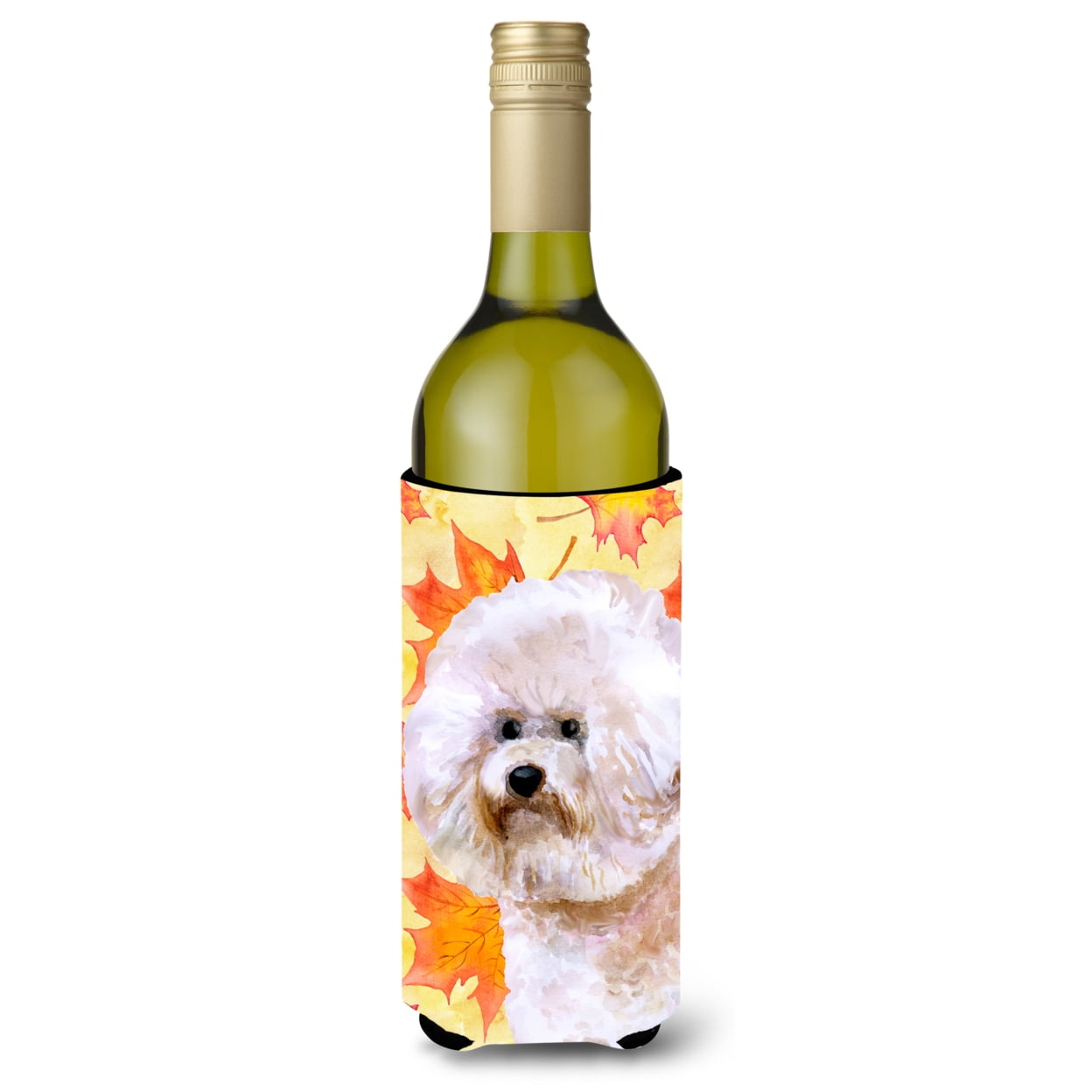 Bichon Frise No 2 Fall Wine Bottle Beverge Insulator Hugger