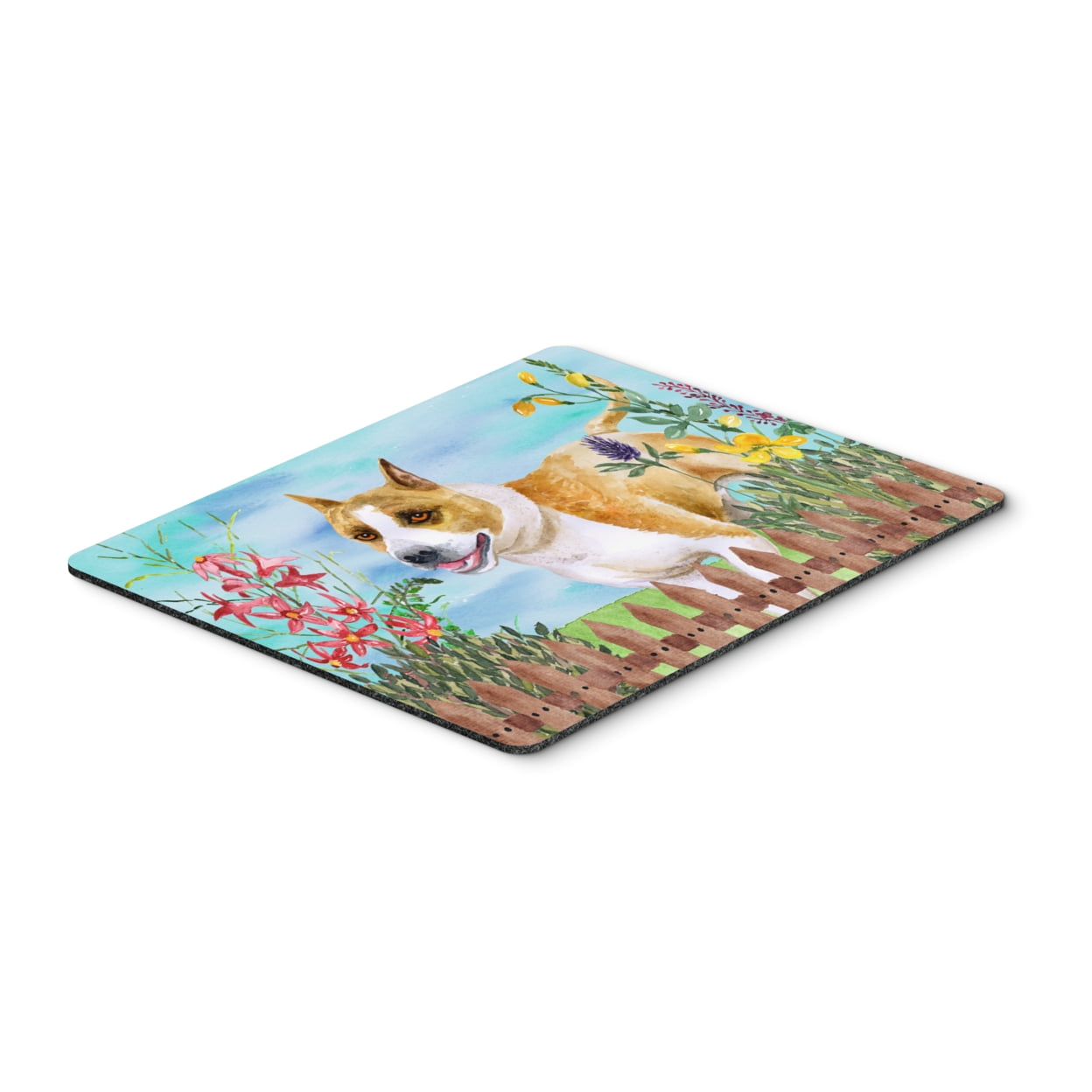 American Staffordshire Spring Mouse Pad, Hot Pad or Trivet