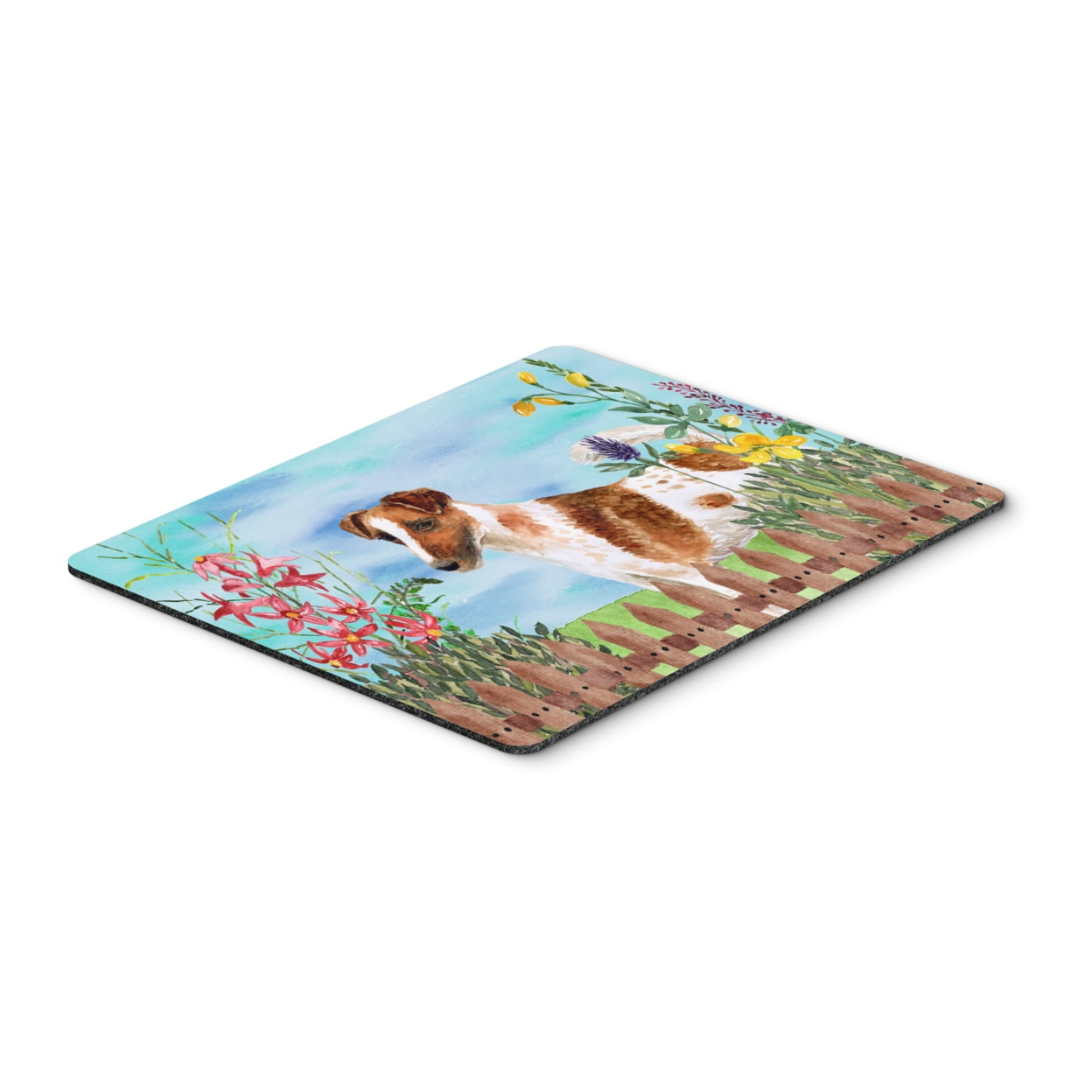 CK1209MP Smooth Fox Terrier Spring Mouse Pad, Hot Pad or Trivet