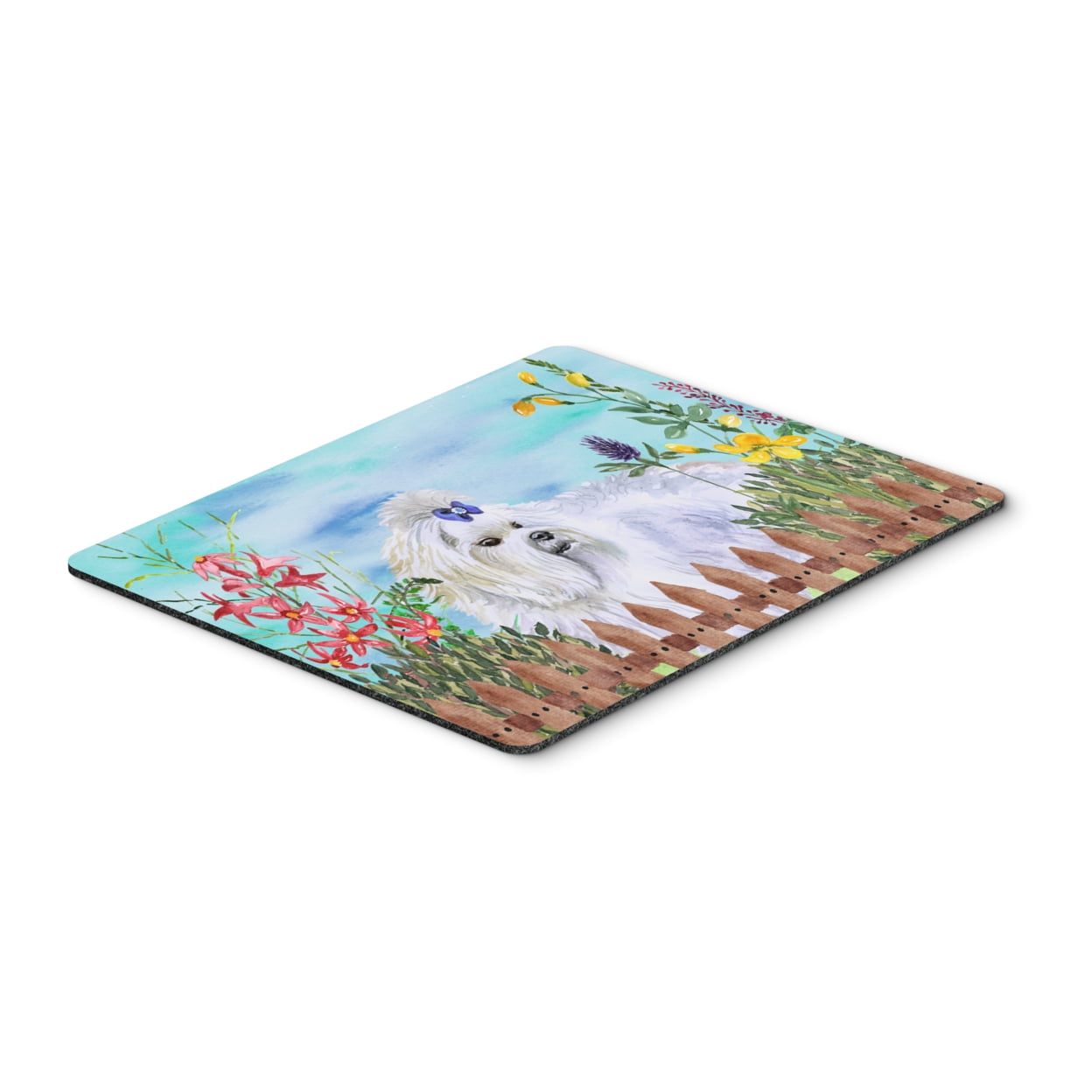 Maltese Spring Mouse Pad, Hot Pad or Trivet
