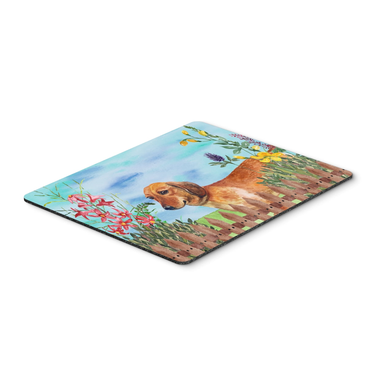Dachshund Spring Mouse Pad, Hot Pad or Trivet