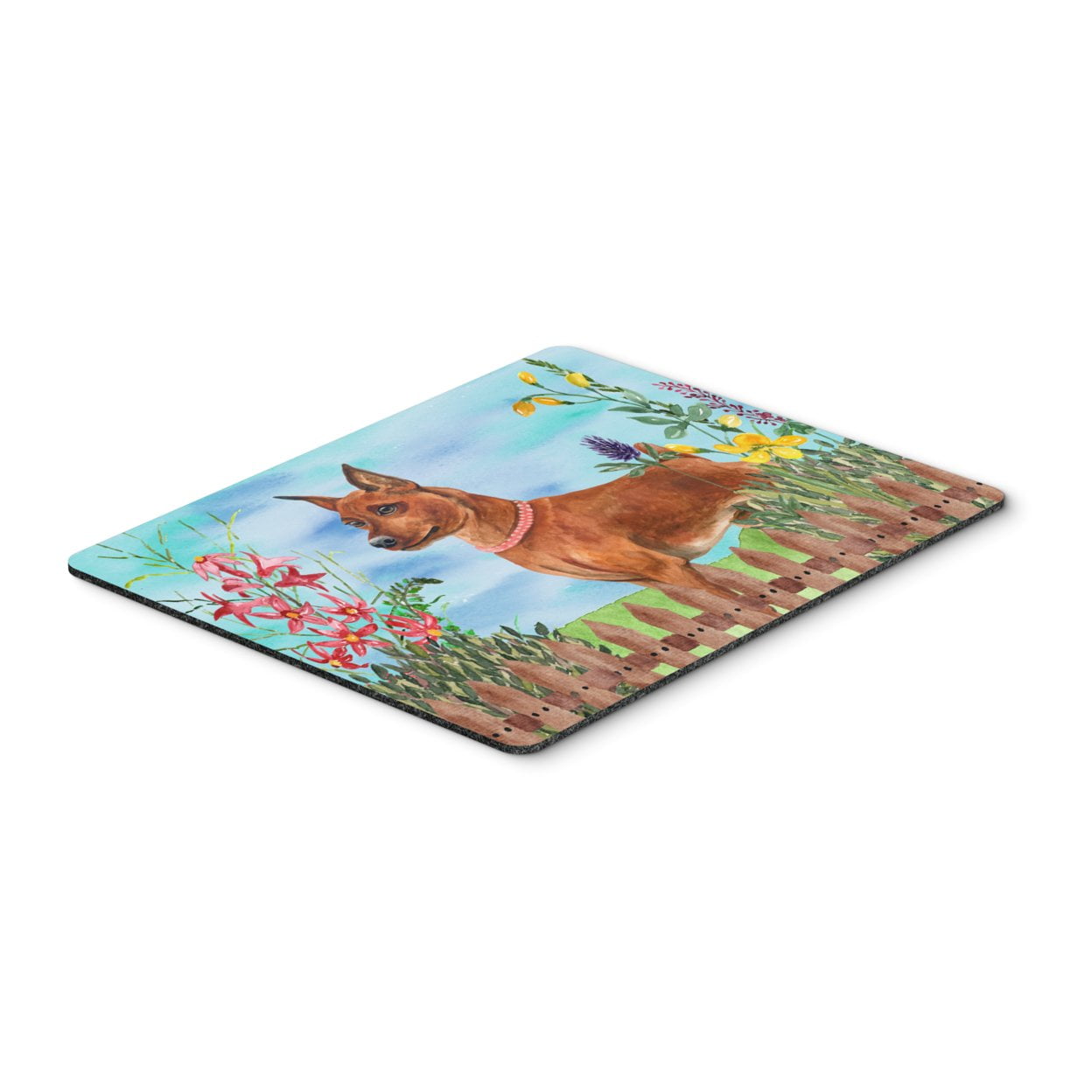 Miniature Pinscher Spring Mouse Pad, Hot Pad or Trivet