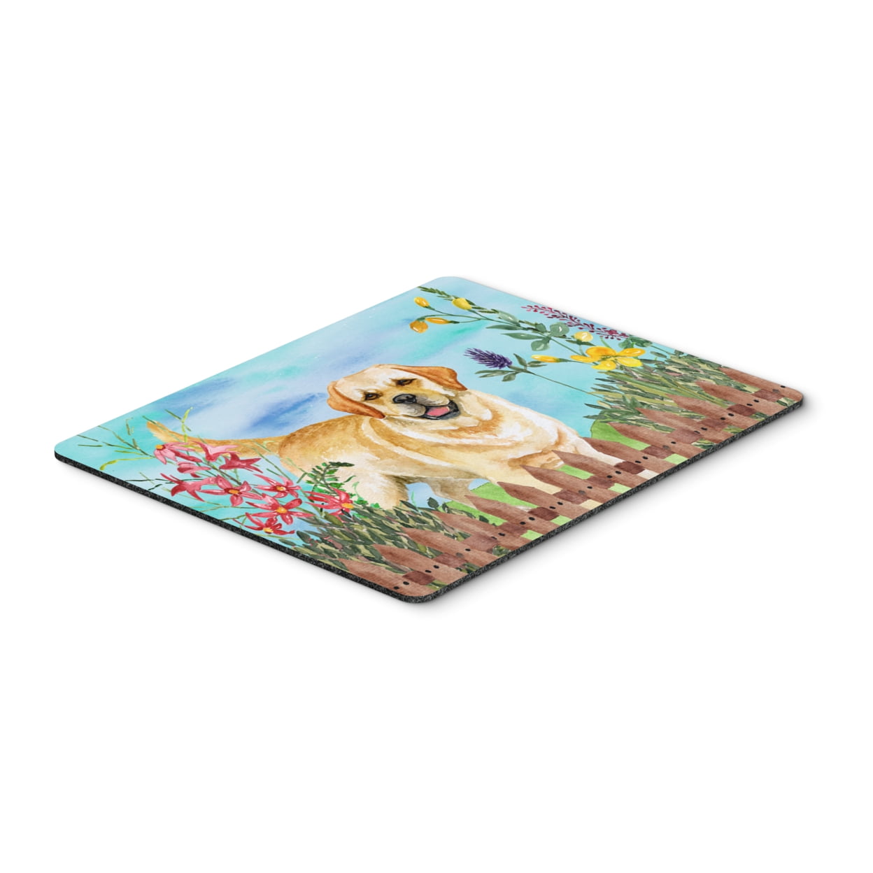Golden Retriever Spring Mouse Pad, Hot Pad or Trivet