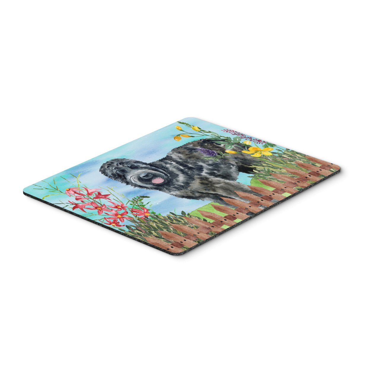 Black Russian Terrier Spring Mouse Pad, Hot Pad or Trivet