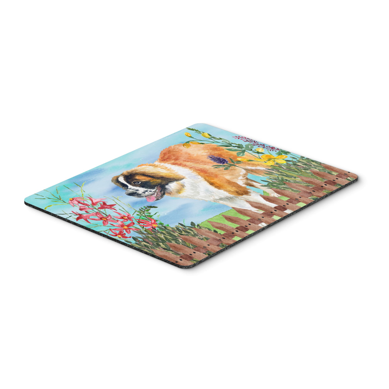 Saint Bernard Spring Mouse Pad, Hot Pad or Trivet