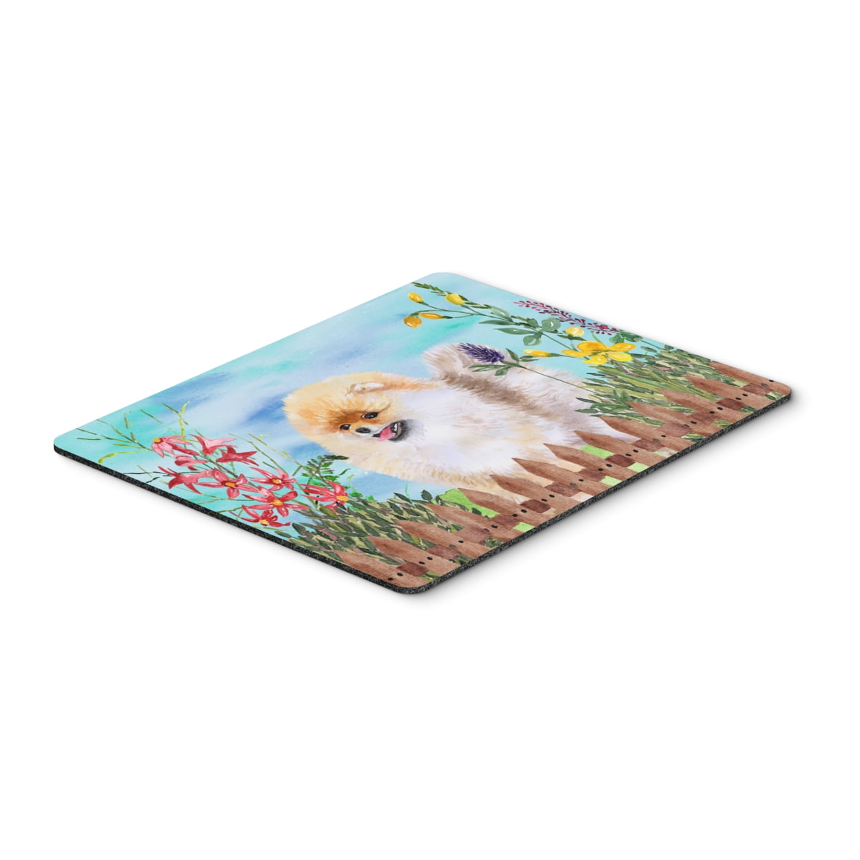 Pomeranian Spring Mouse Pad, Hot Pad or Trivet