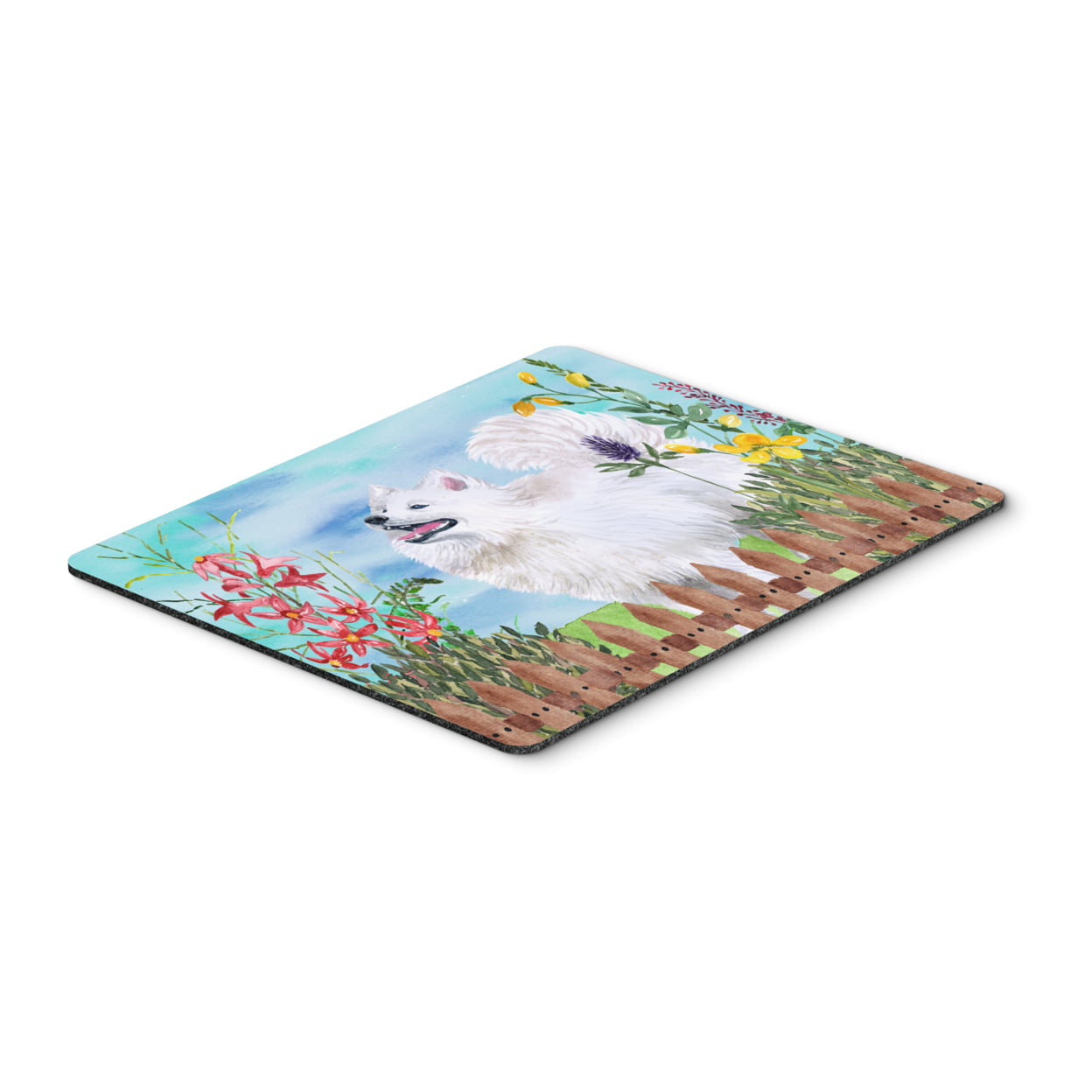CK1253MP Samoyed Spring Mouse Pad, Hot Pad or Trivet