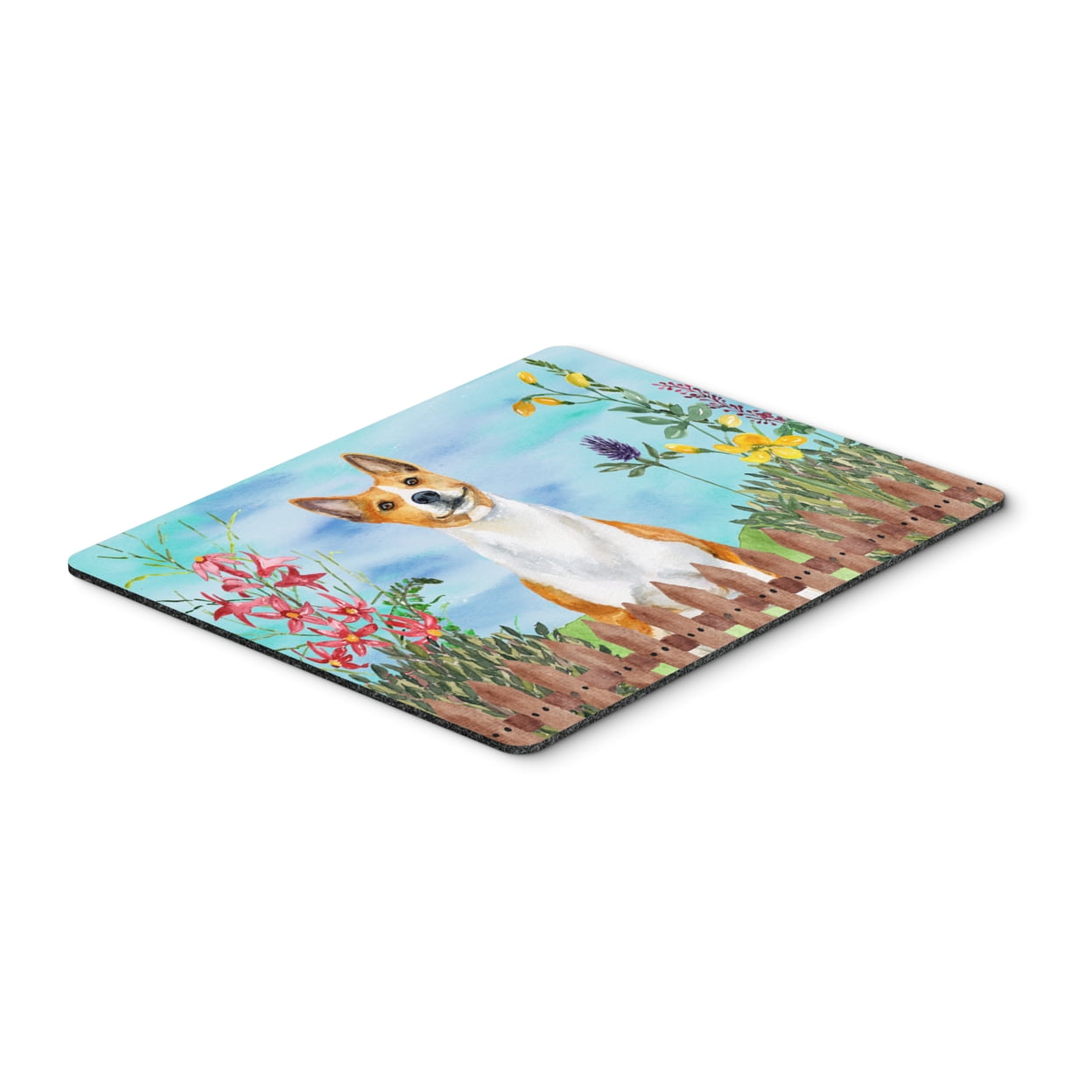 Basenji Spring Mouse Pad, Hot Pad or Trivet