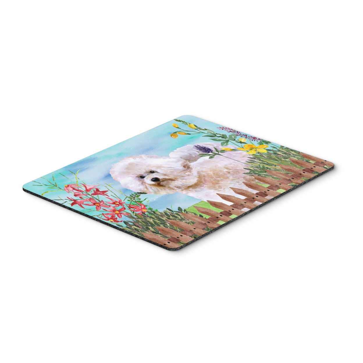Bichon Frise No 2 Spring Mouse Pad, Hot Pad or Trivet