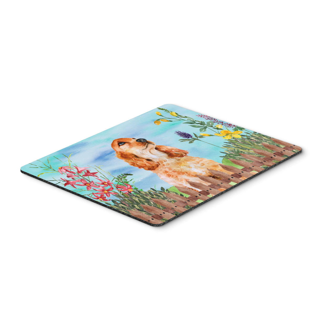 CK1268MP Cocker Spaniel Spring Mouse Pad, Hot Pad or Trivet
